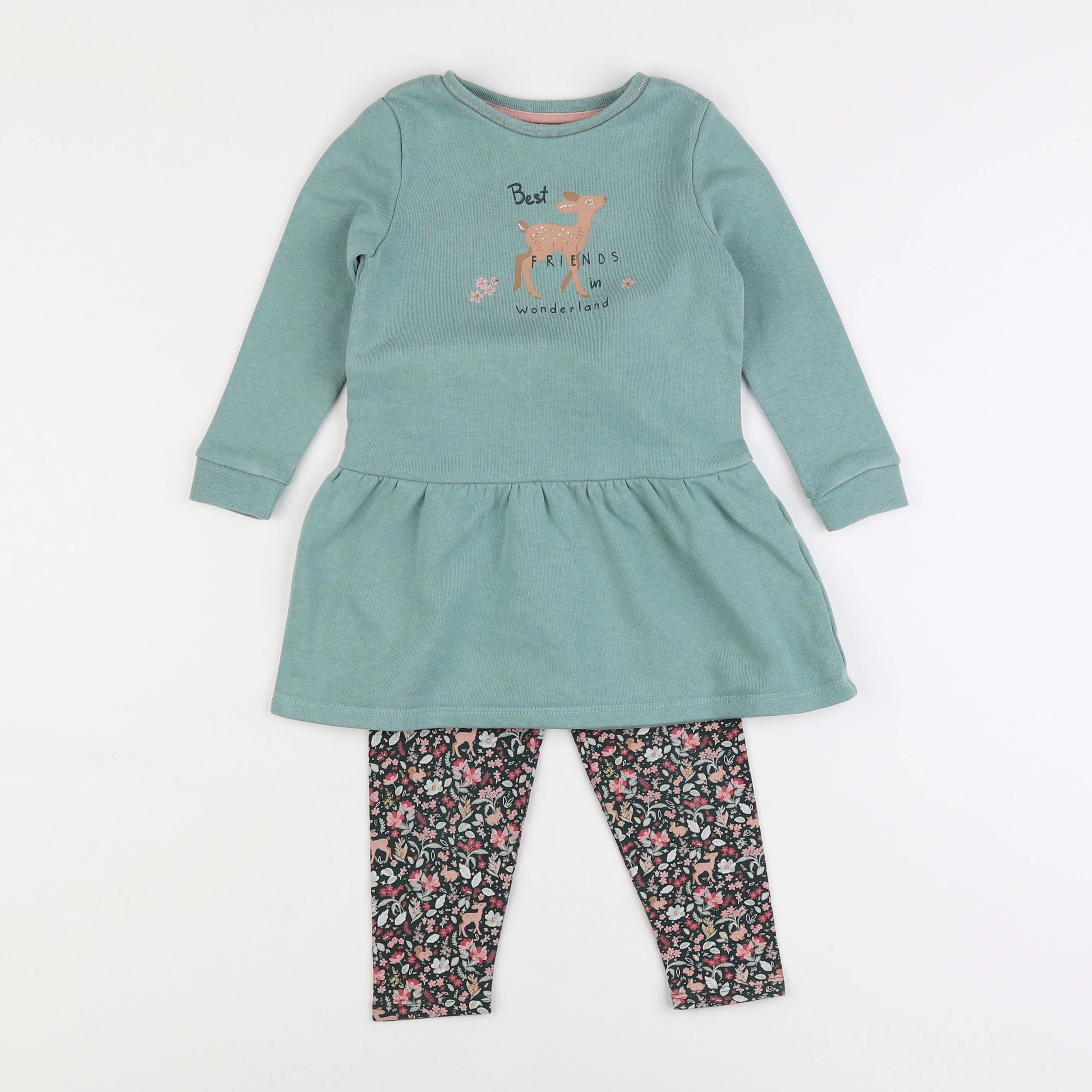 Vertbaudet - ensemble multicolore - 3 ans