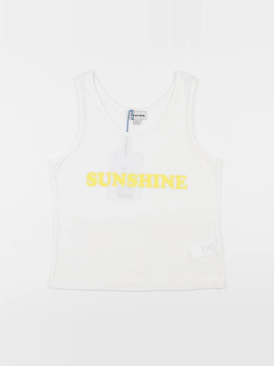 We are kids - Débardeur Jersey Just White Sunshine - 12/18 mois