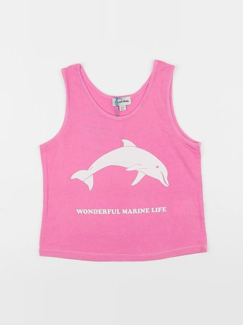 We are kids - Débardeur Jersey Pink Crush Dolphin - 18 mois à 2 ans