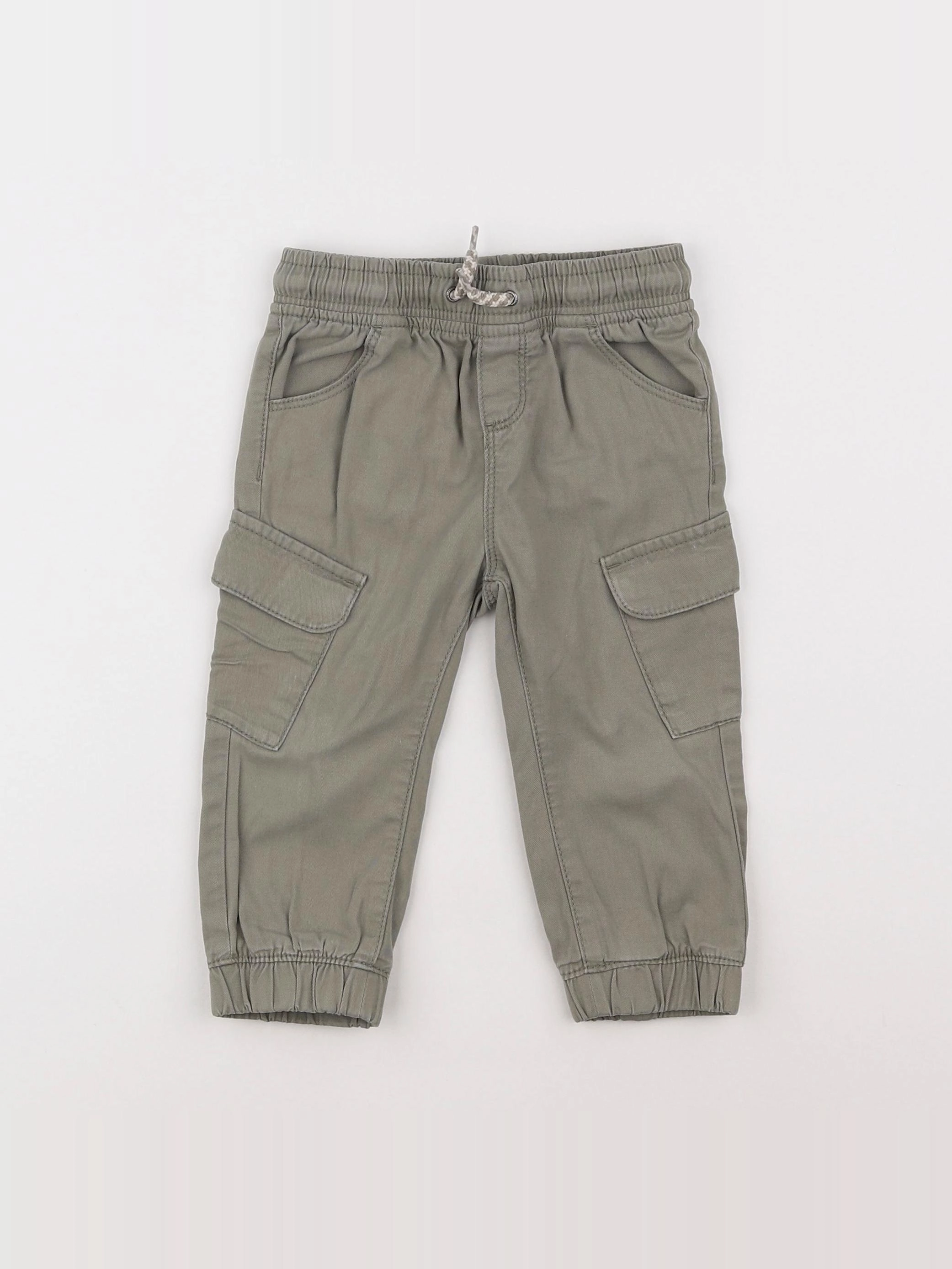 Vertbaudet - pantalon vert - 18 mois