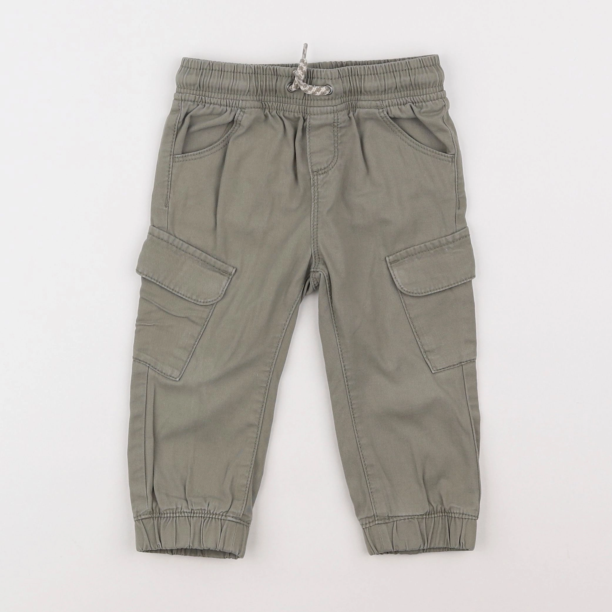 Vertbaudet - pantalon vert - 18 mois