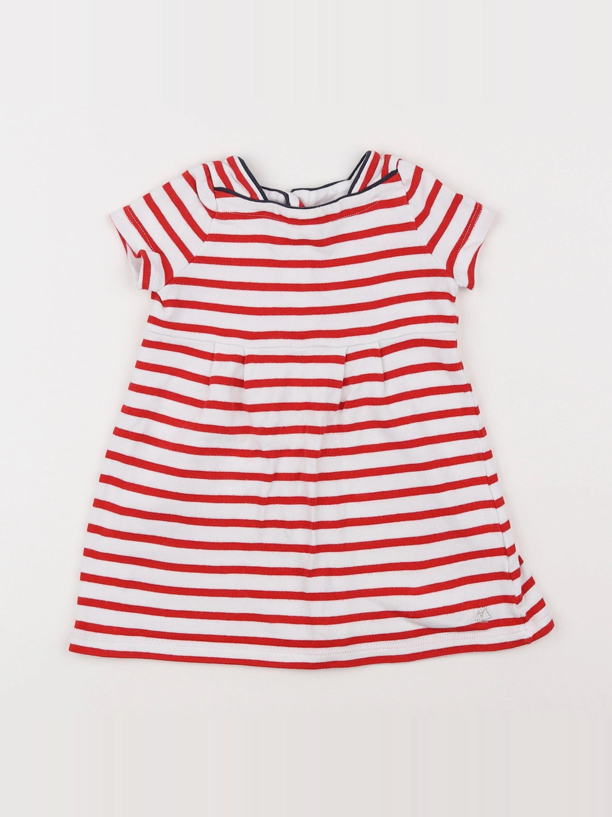 Petit Bateau - robe rouge - 18 mois