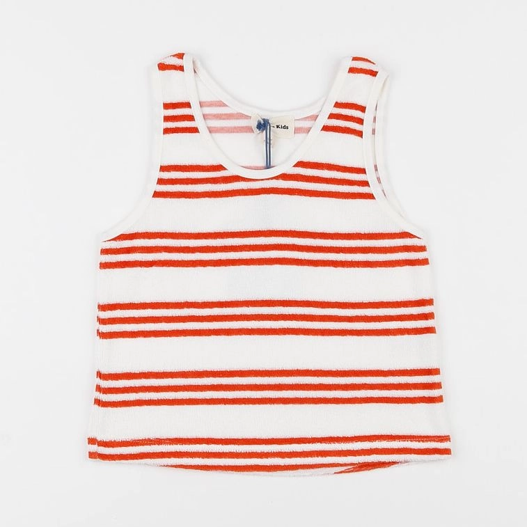 We are kids - Débardeur Terry Red Sporty Stripes - 2/3 ans