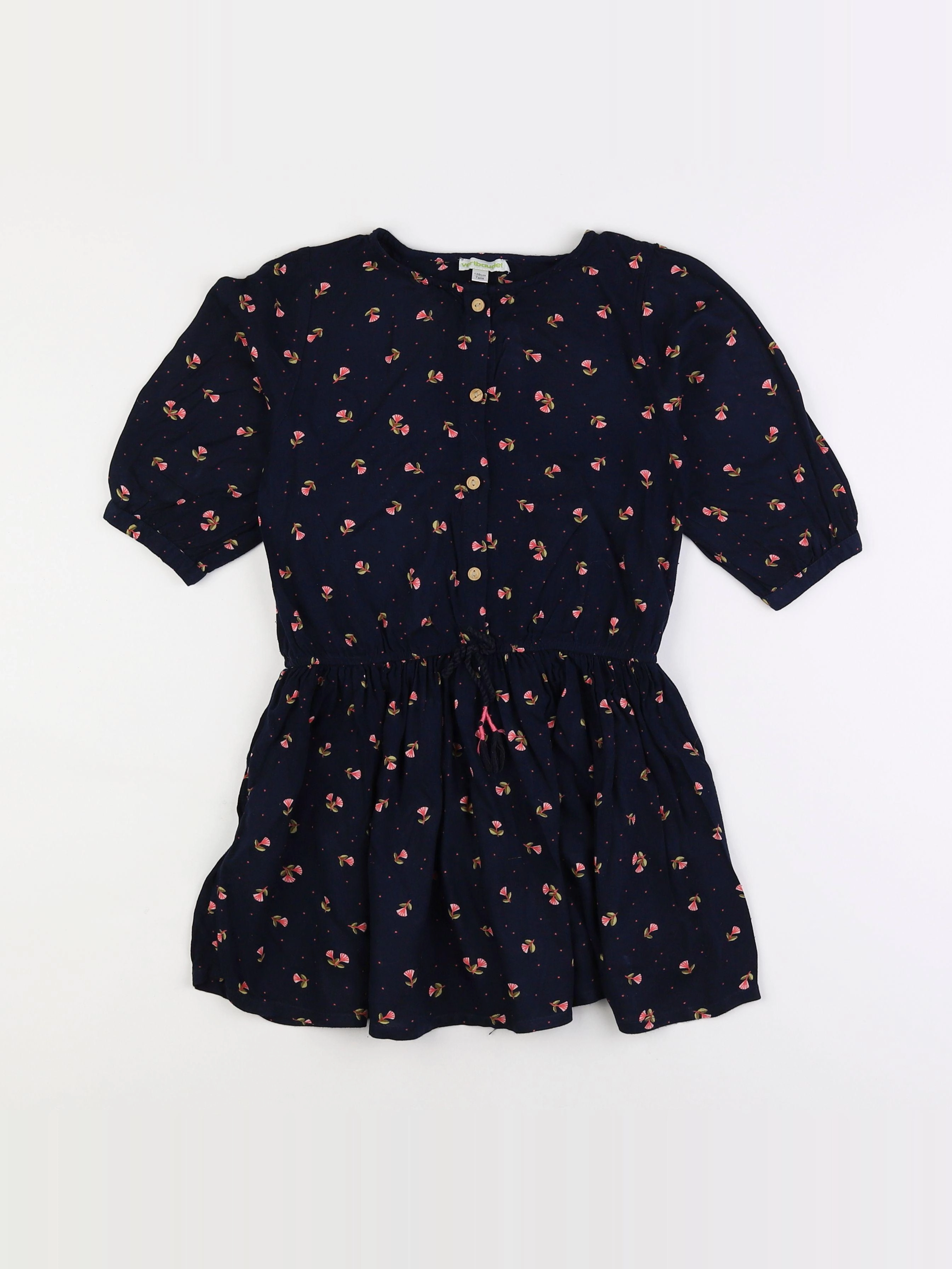 Vertbaudet - robe bleu - 7 ans