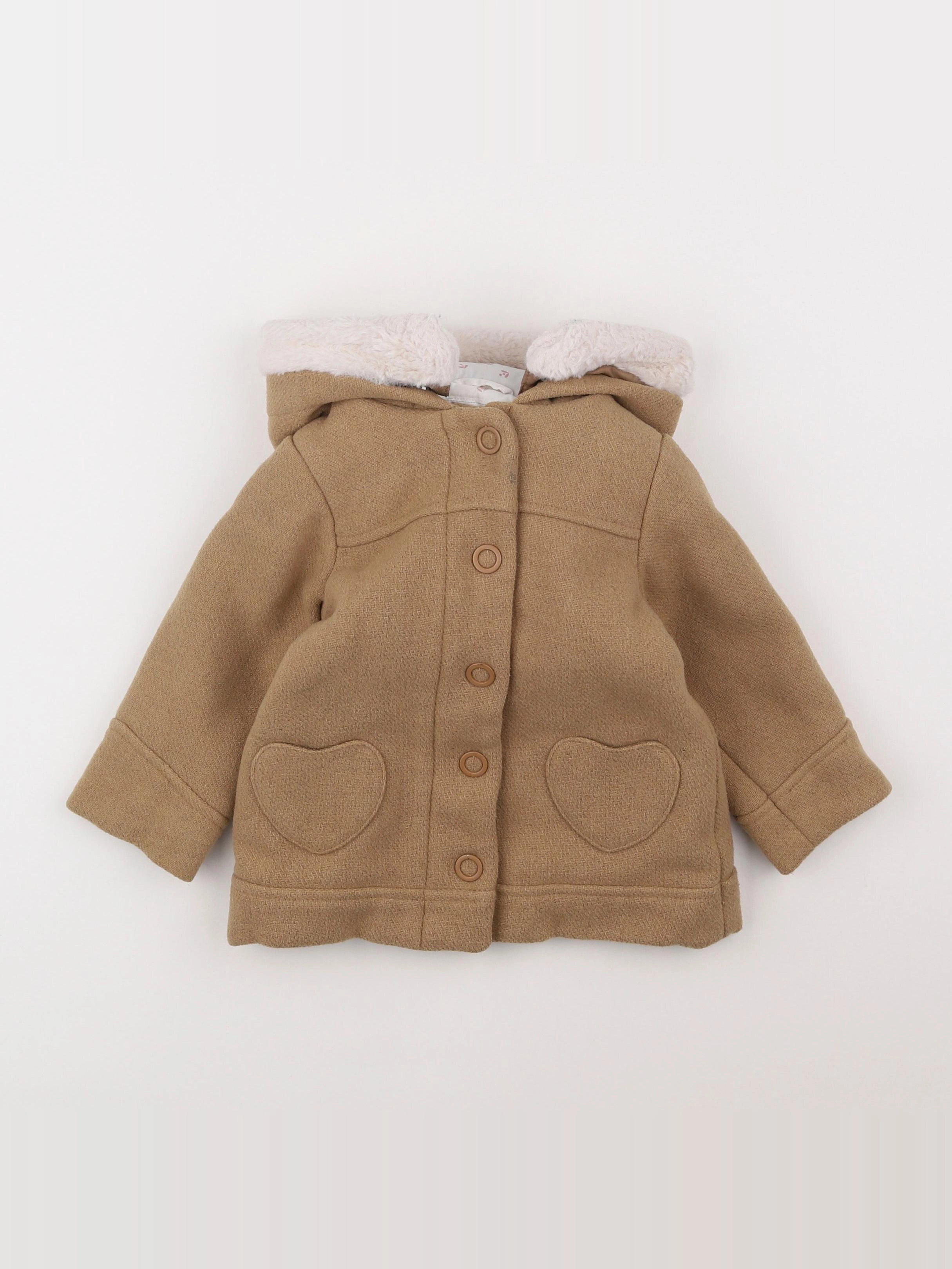 Vertbaudet - manteau marron - 18 mois