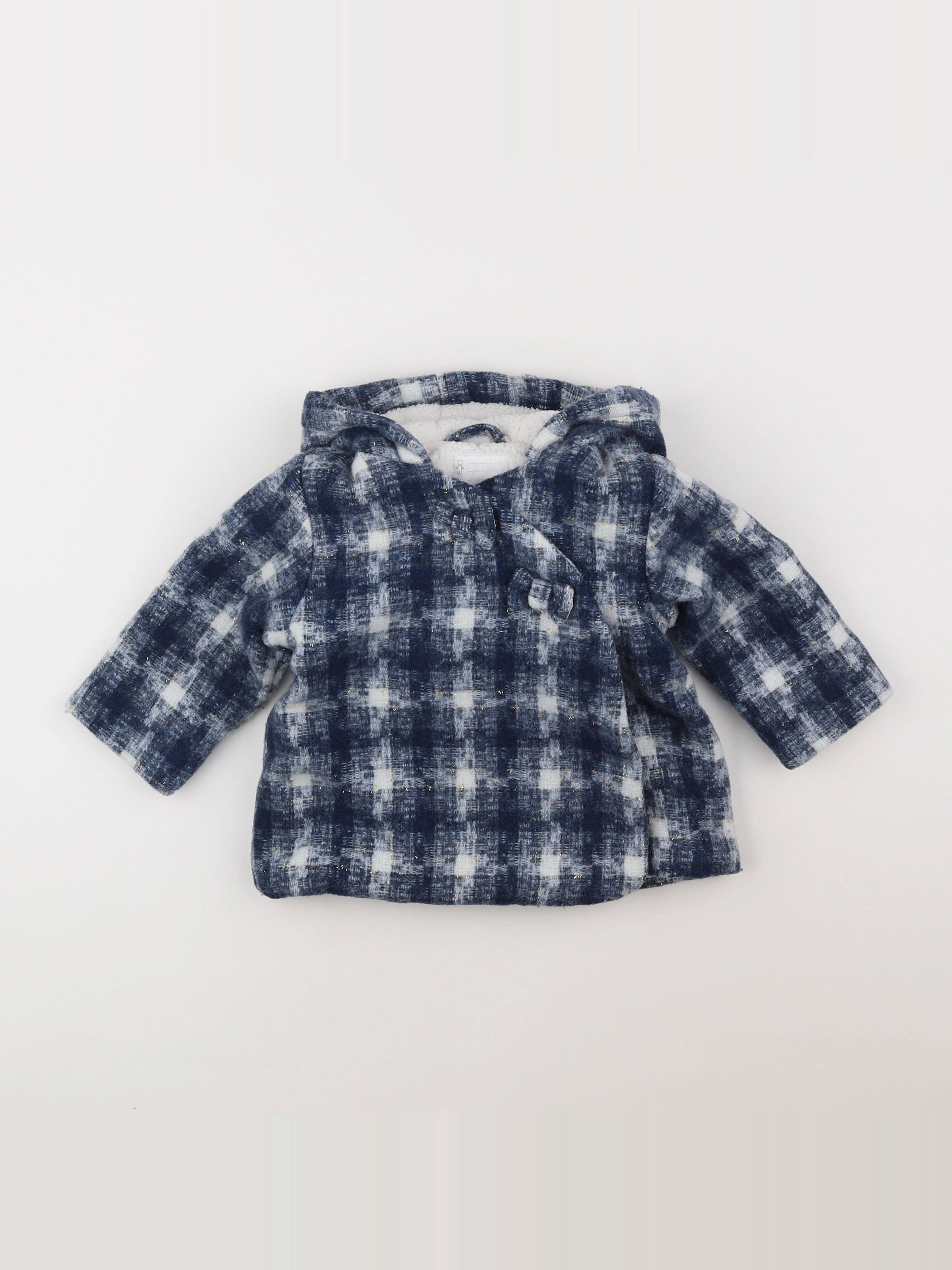 Vertbaudet - manteau bleu - 18 mois