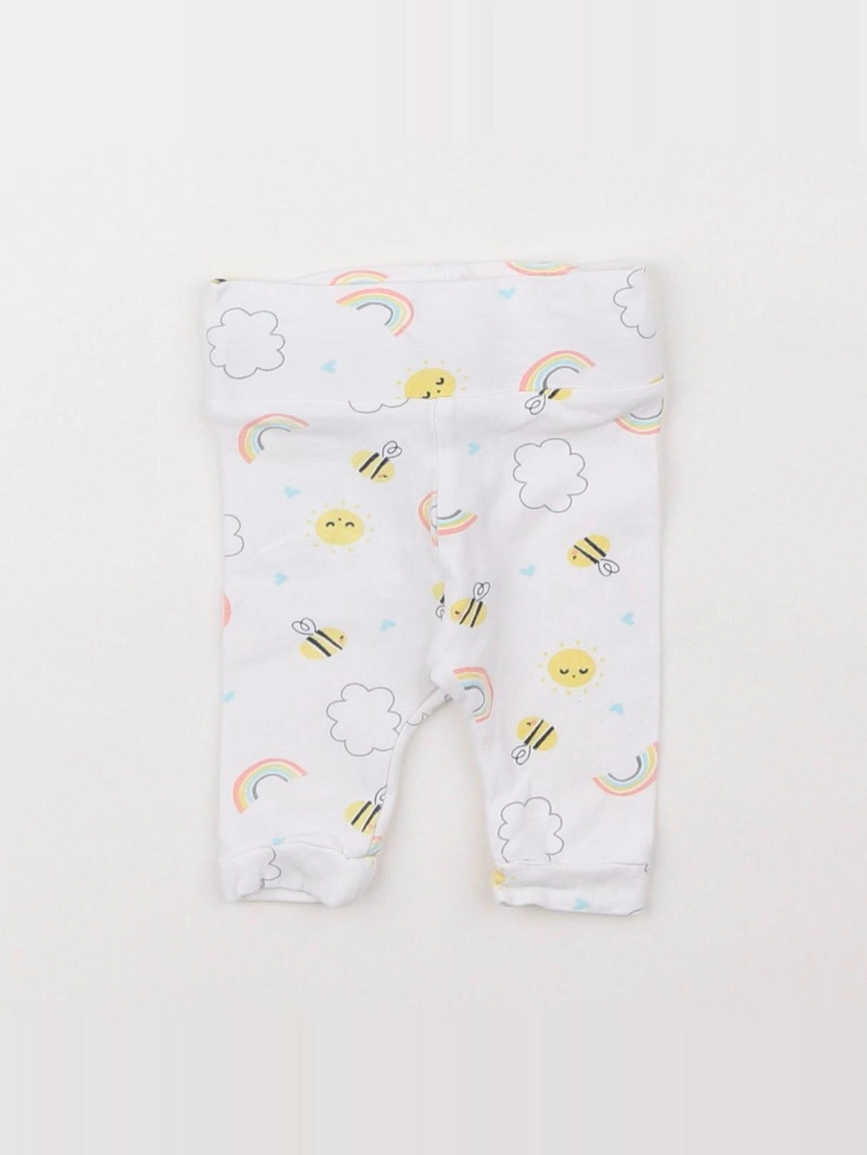 Vertbaudet - legging blanc - 0 mois