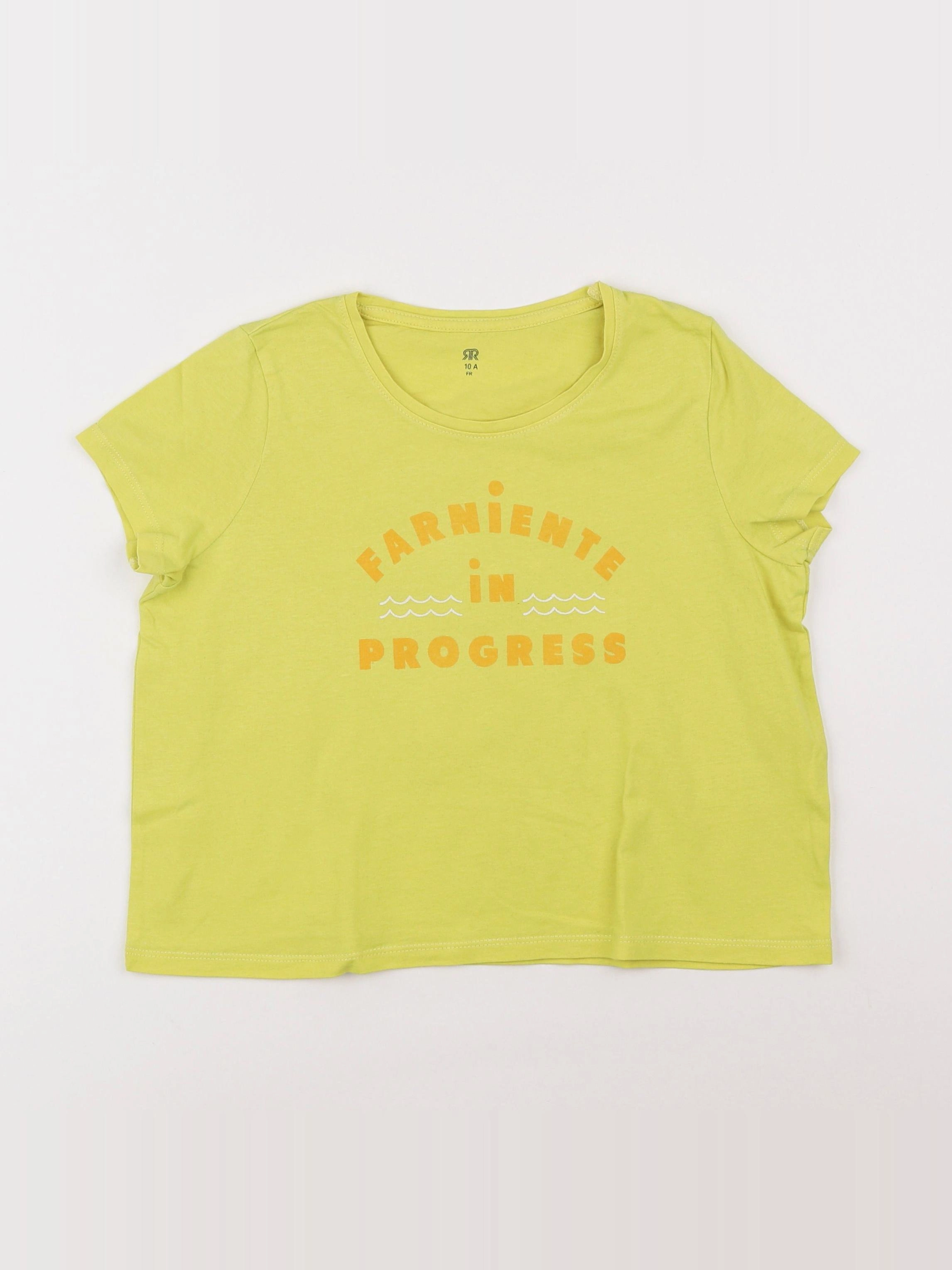 La Redoute - tee-shirt jaune - 10 ans