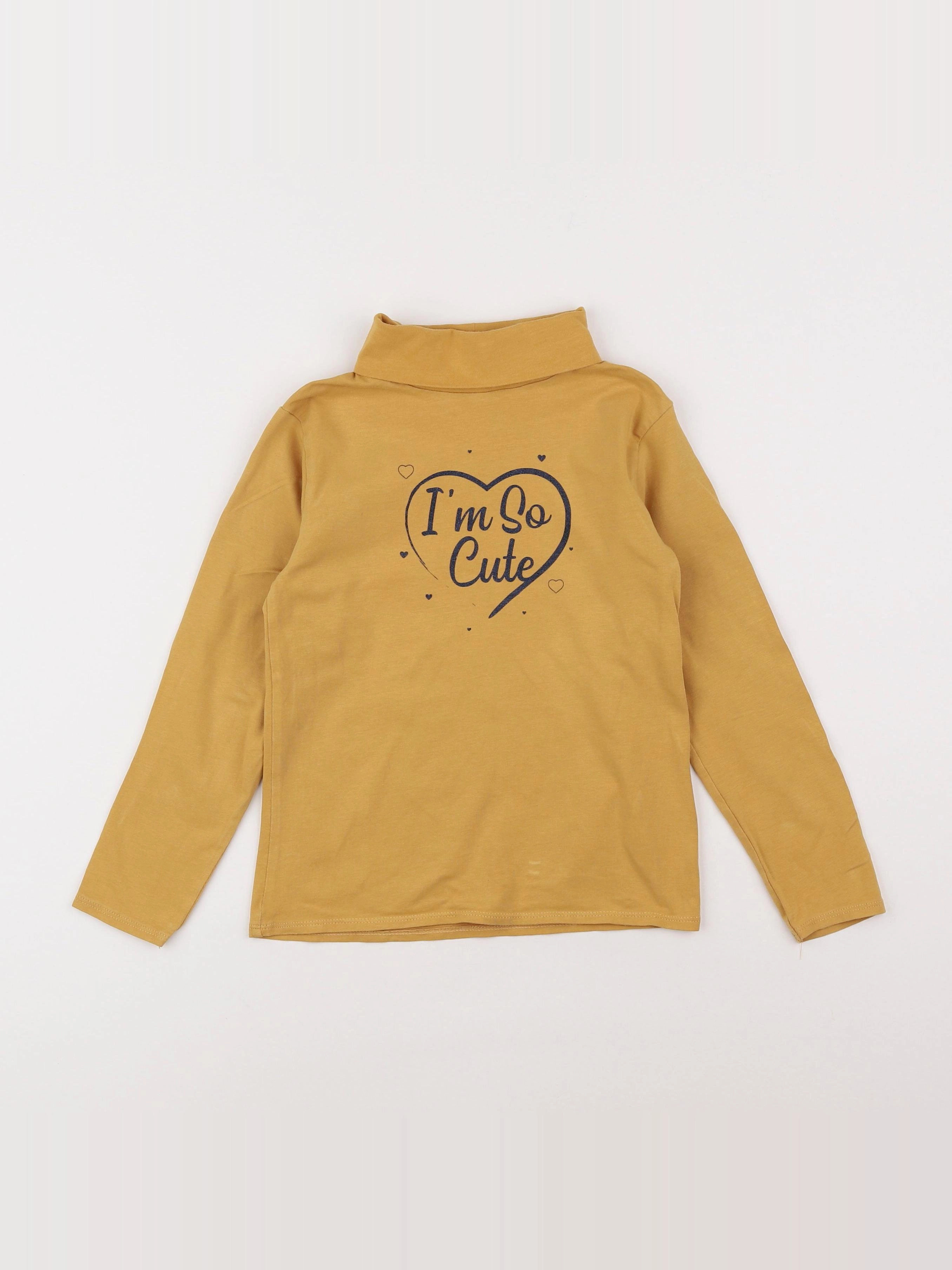 Vertbaudet - sous-pull jaune - 6 ans