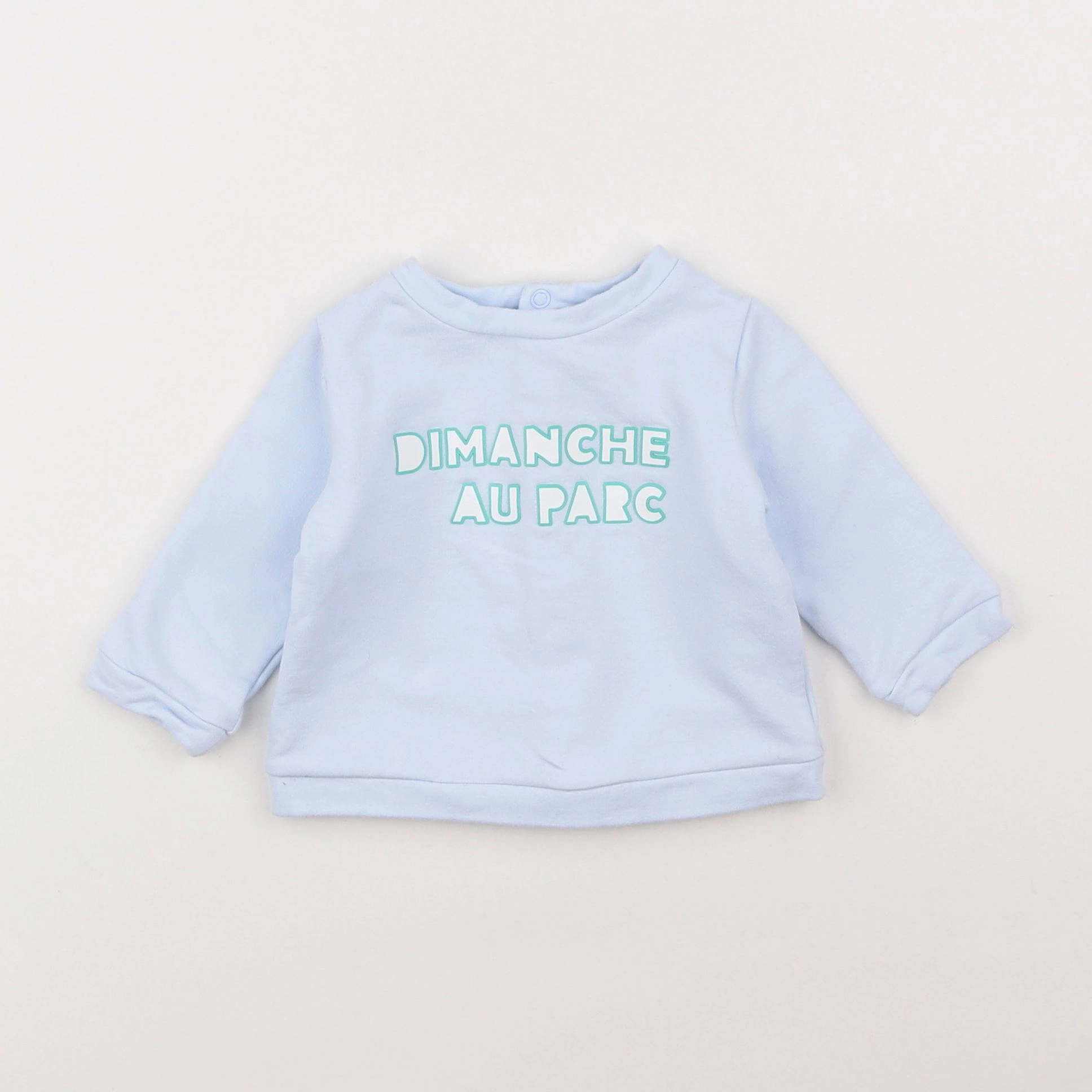 Jacadi - sweat bleu - 6 mois