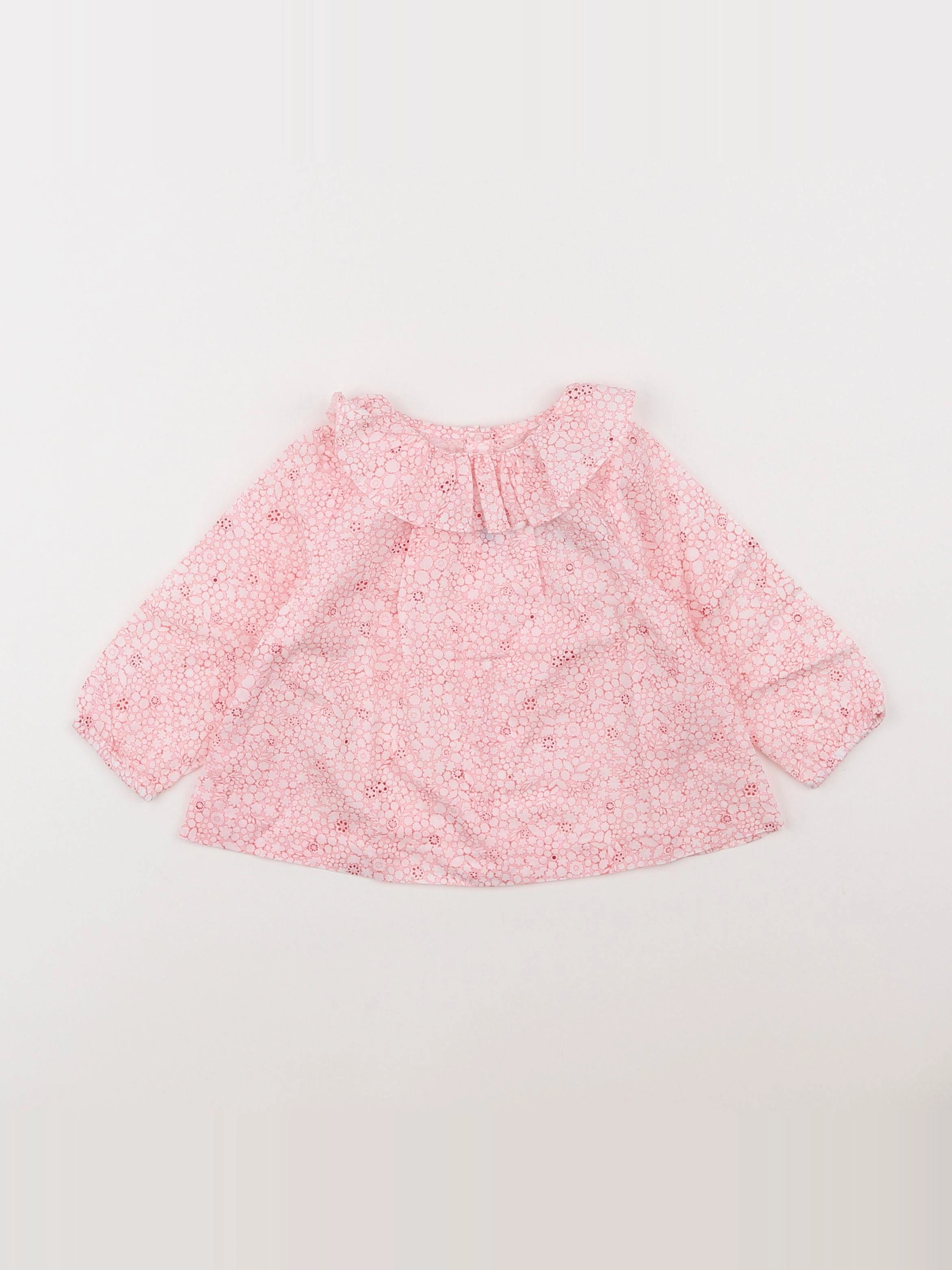 Jacadi - blouse liberty rose - 12 mois