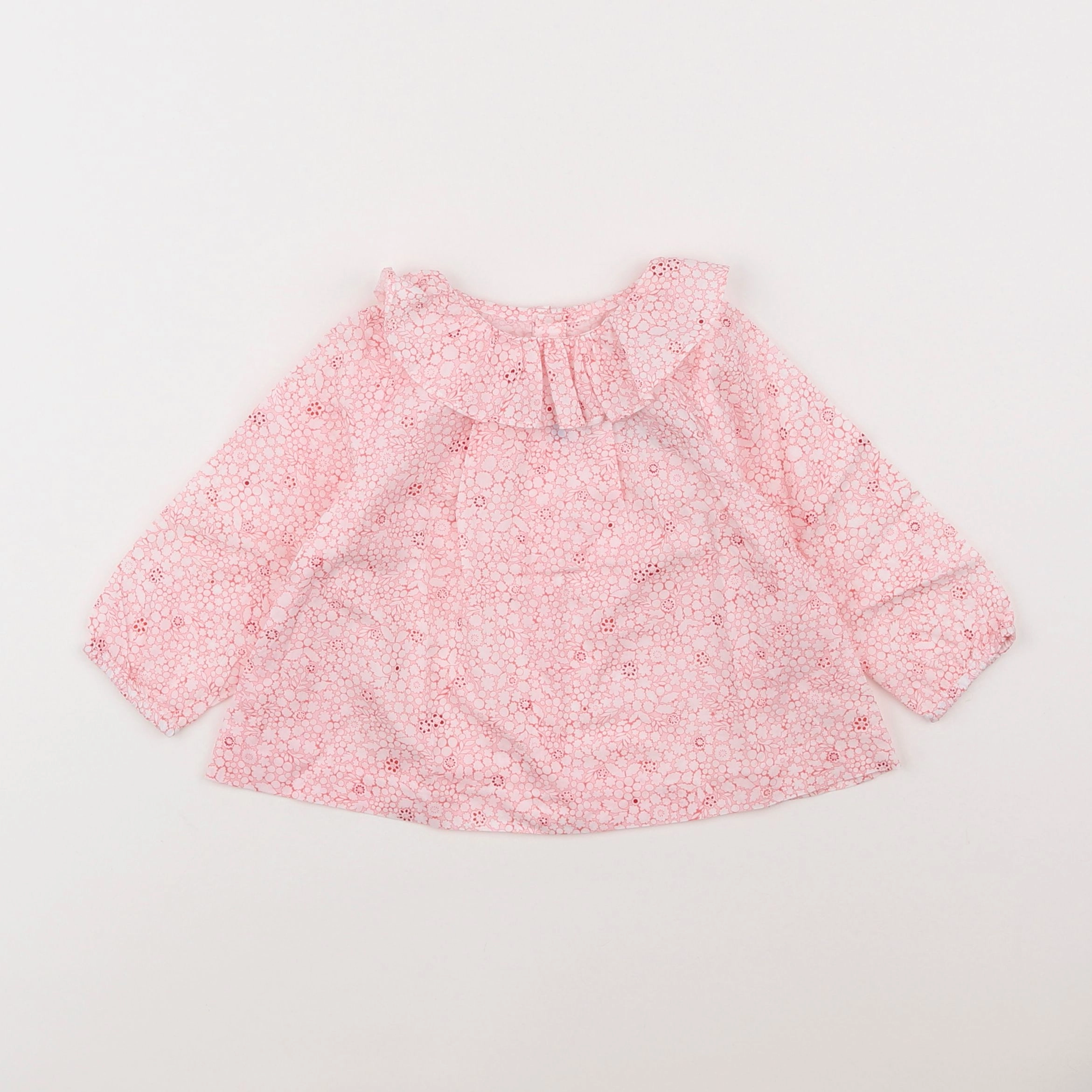 Jacadi - blouse liberty rose - 12 mois