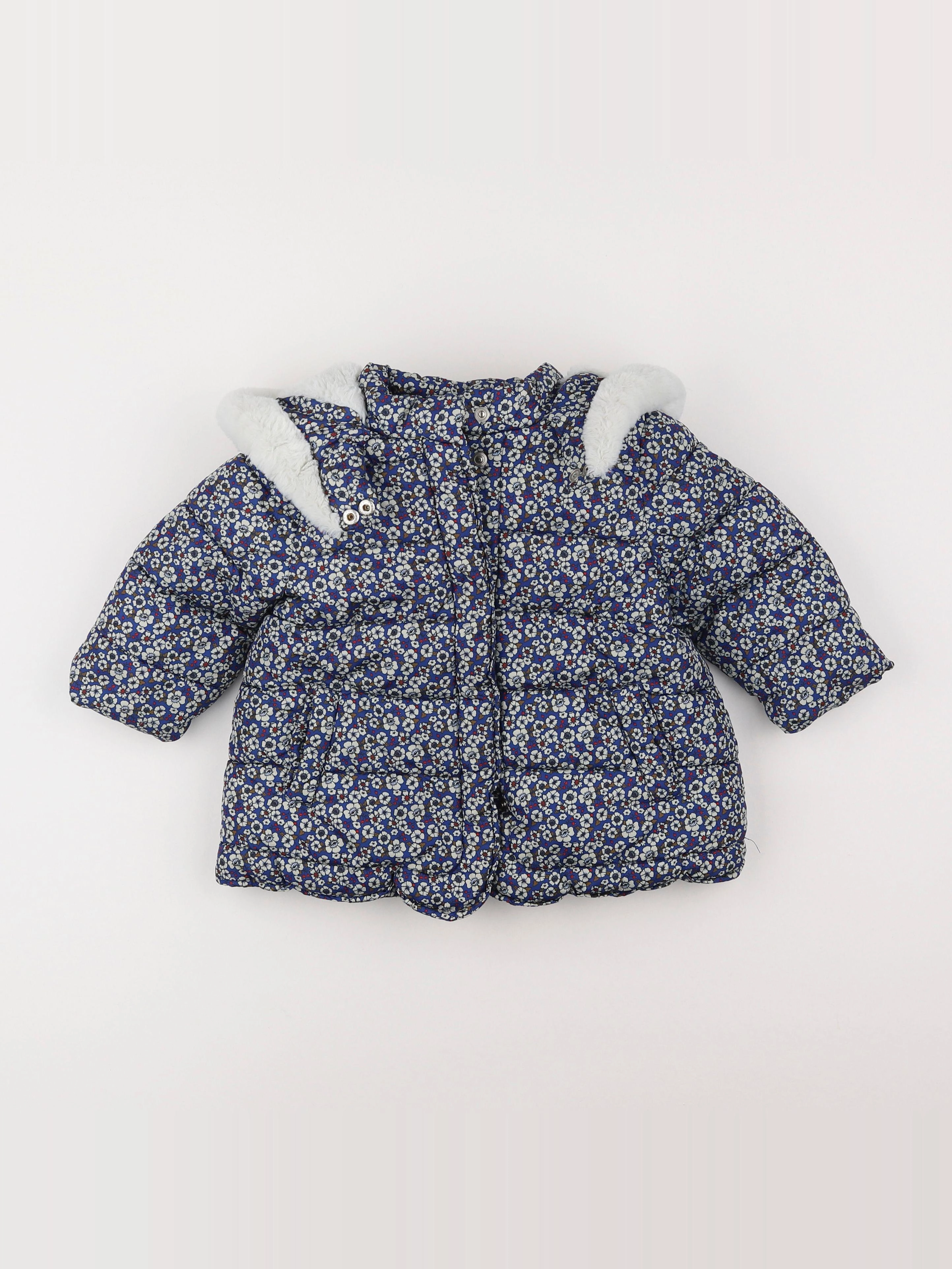 Boutchou - doudoune bleu, blanc - 18 mois