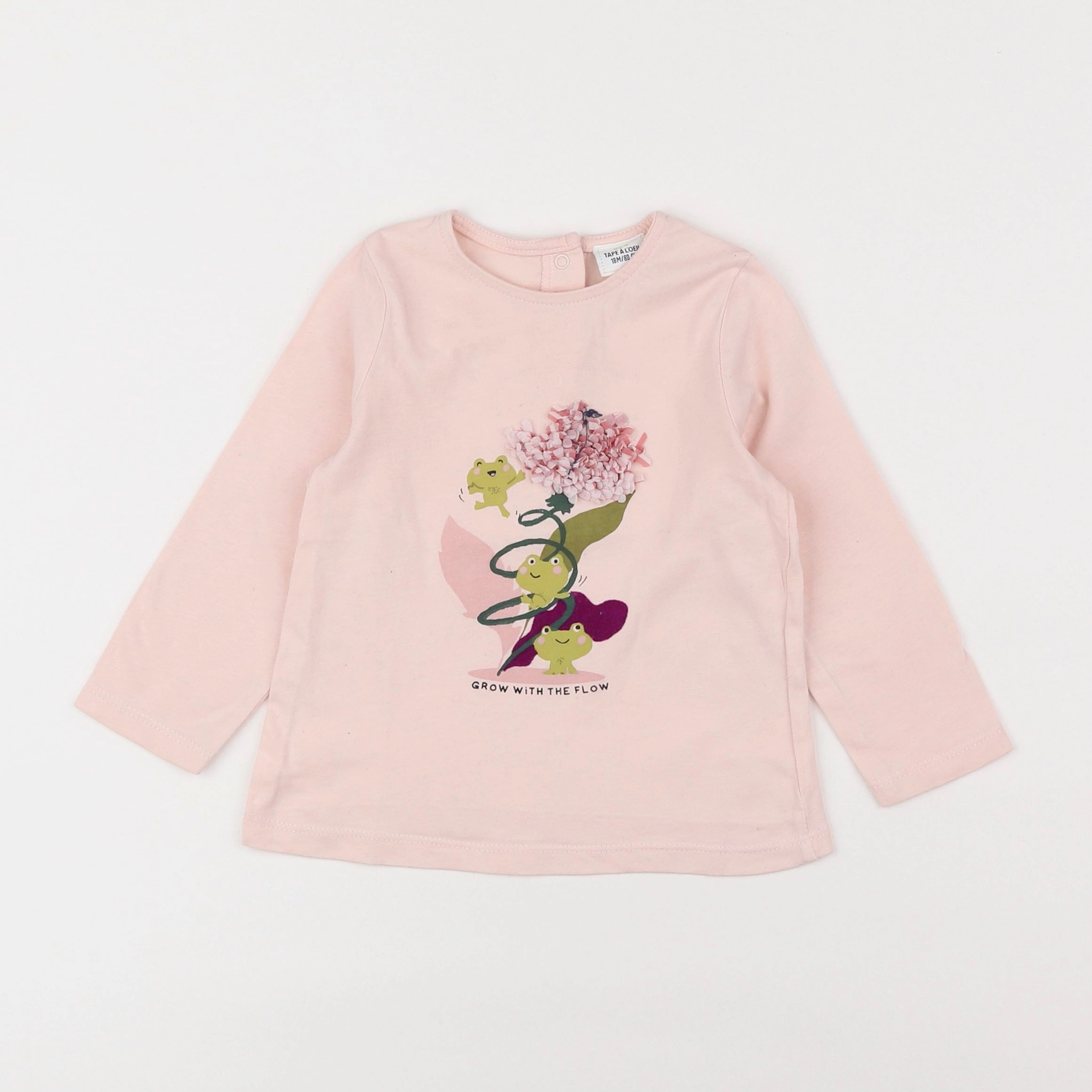 Tape à l'oeil - tee-shirt rose - 18 mois
