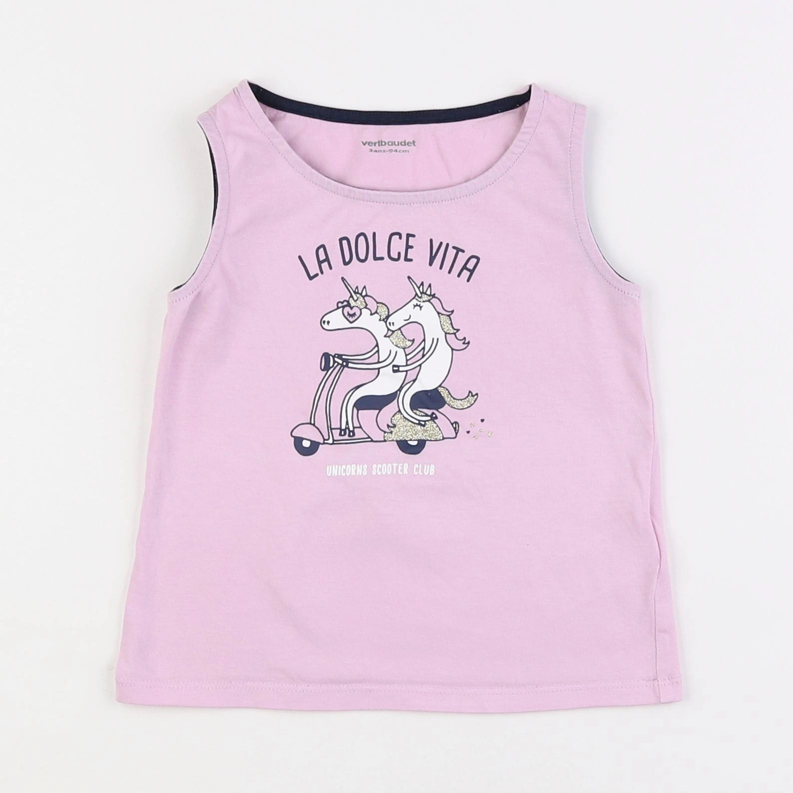 Vertbaudet - débardeur violet - 3 ans