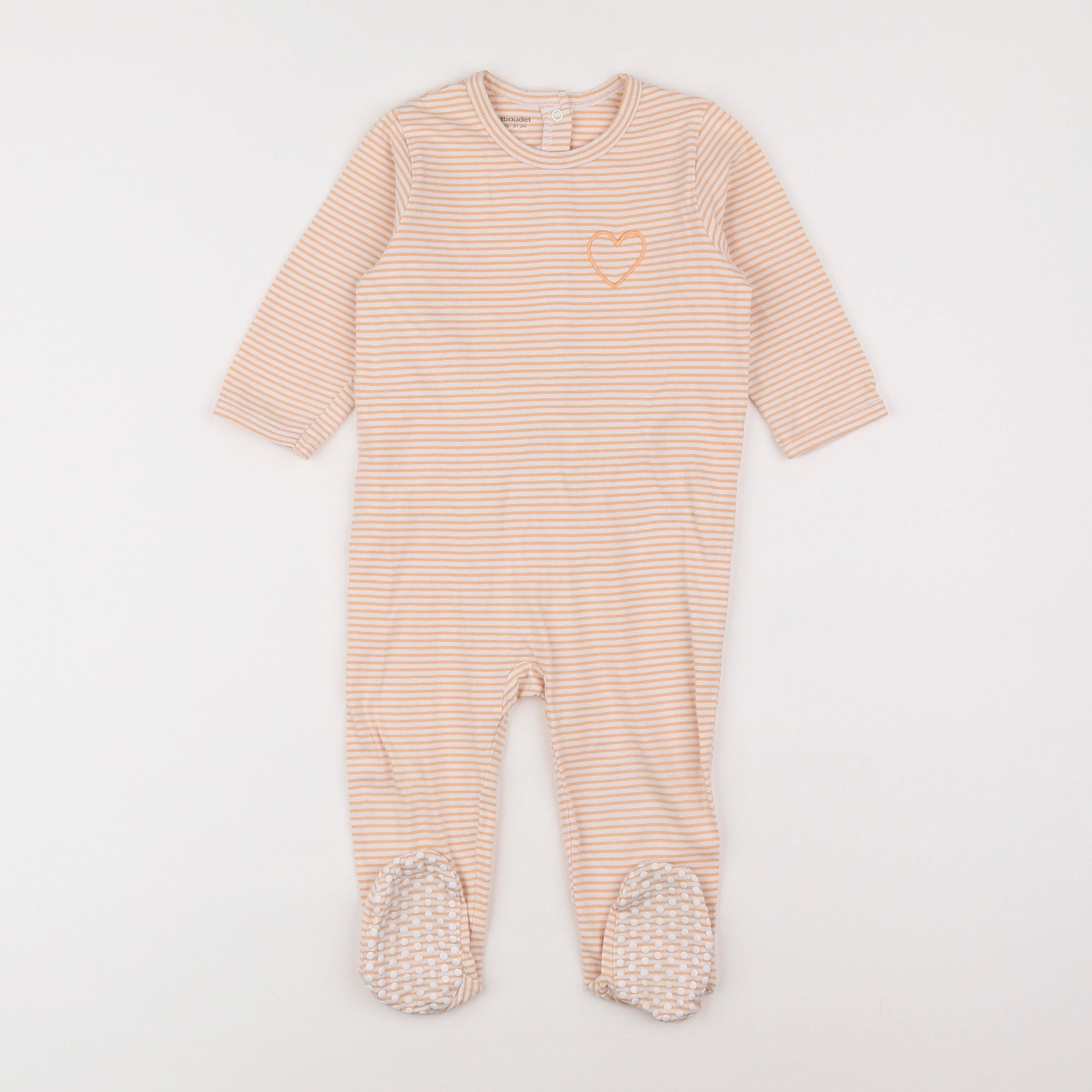 Vertbaudet - pyjama coton orange - 18 mois