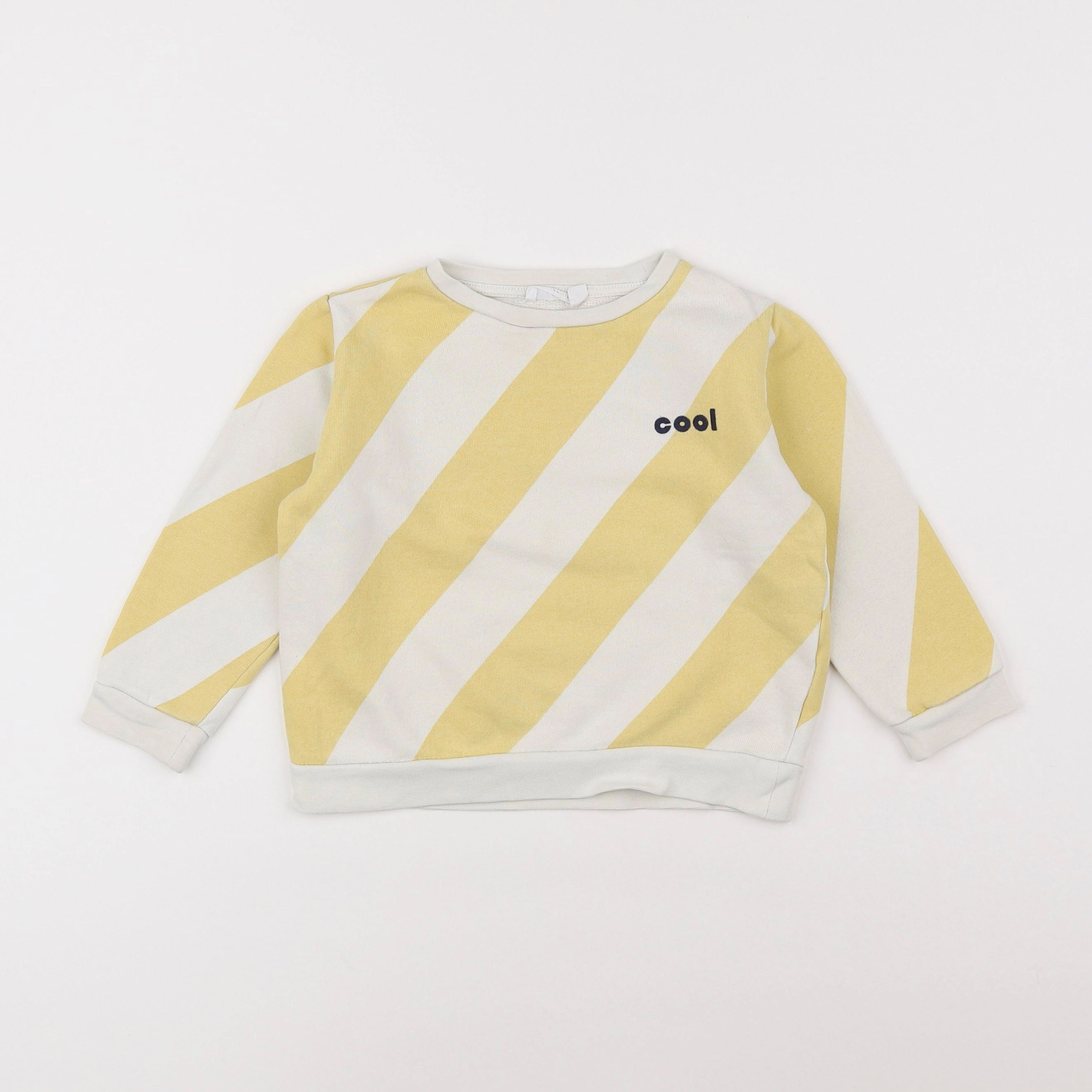 Storytelling - sweat blanc, jaune - 3 ans