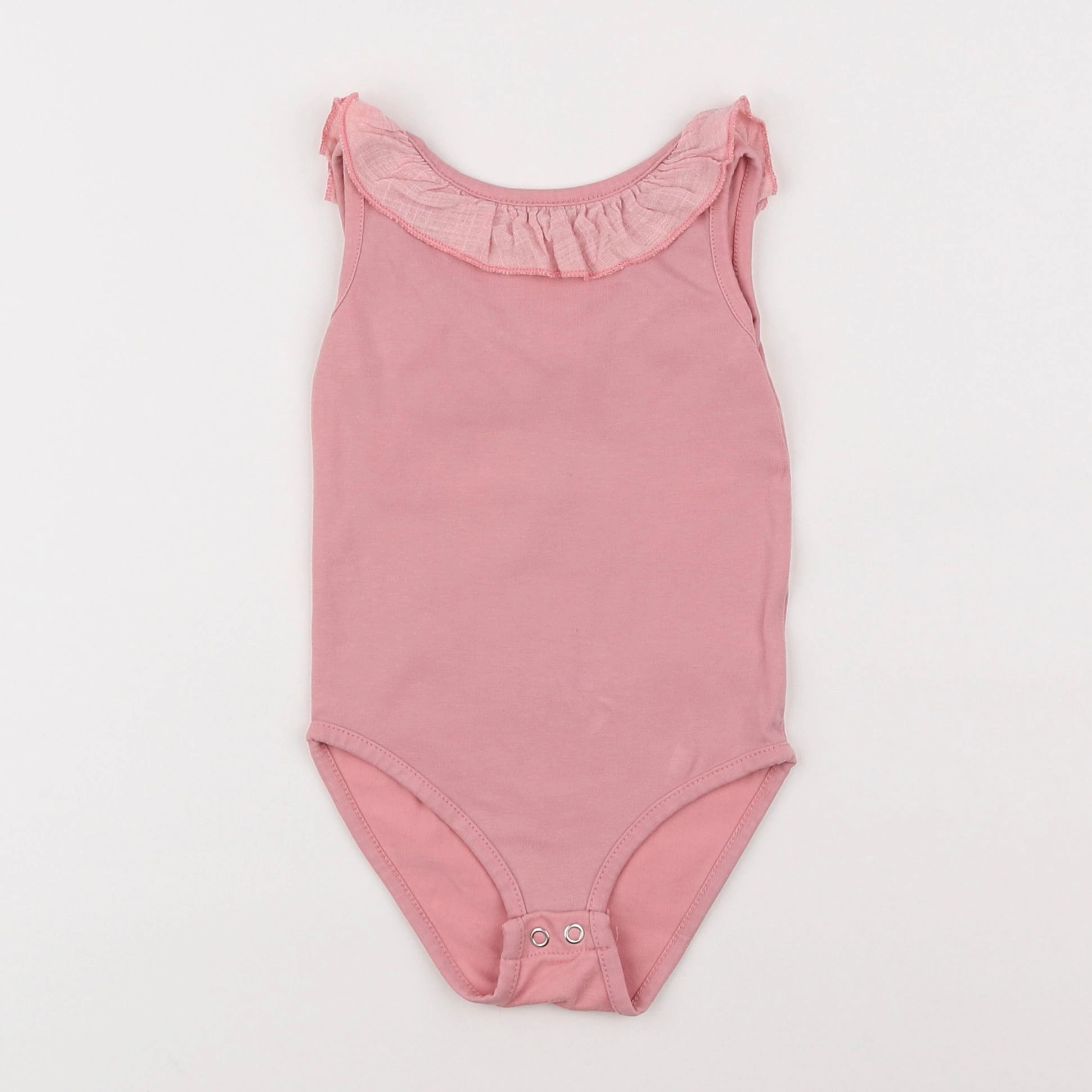 Zara - body à col rose - 12/18 mois