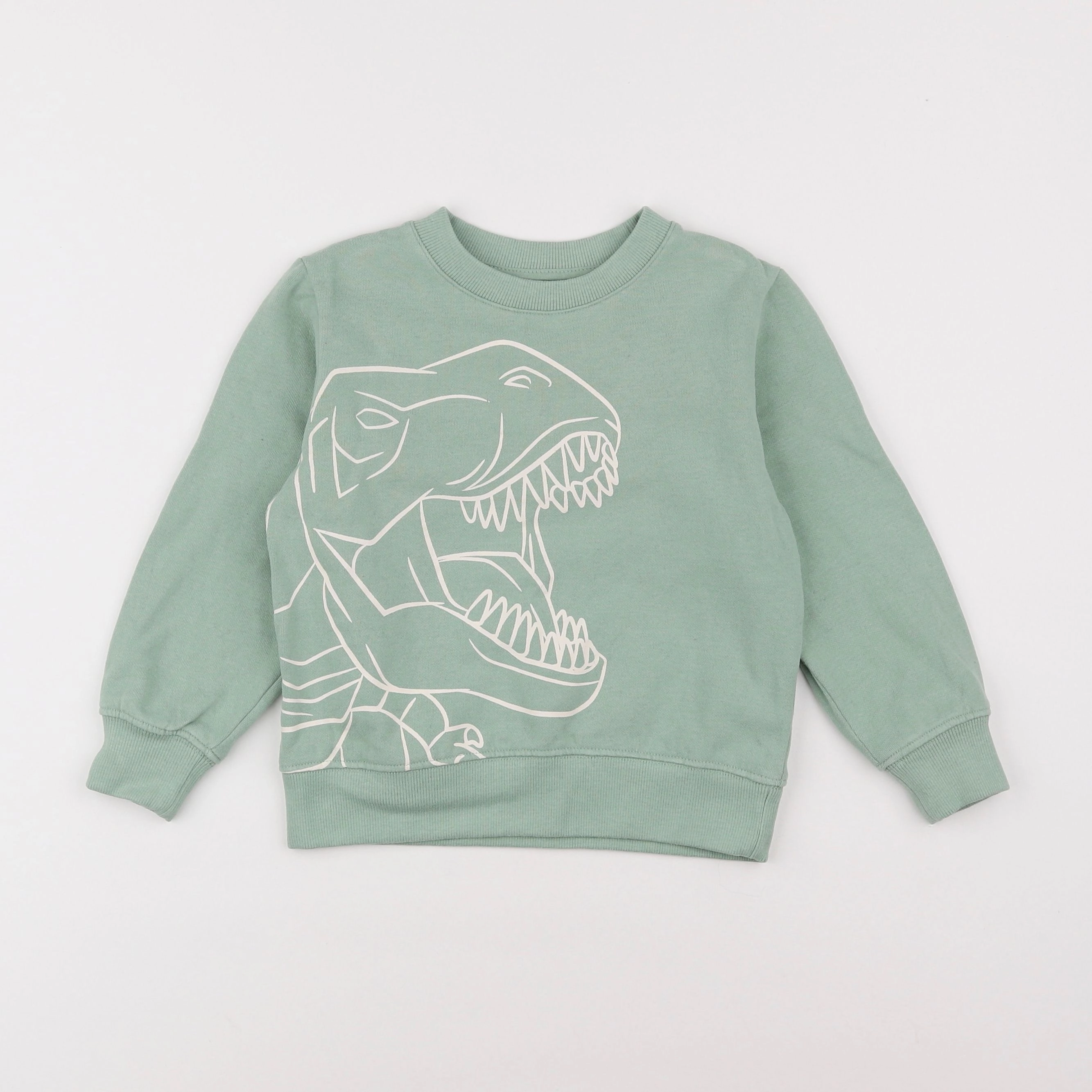 Vertbaudet - sweat vert - 5 ans