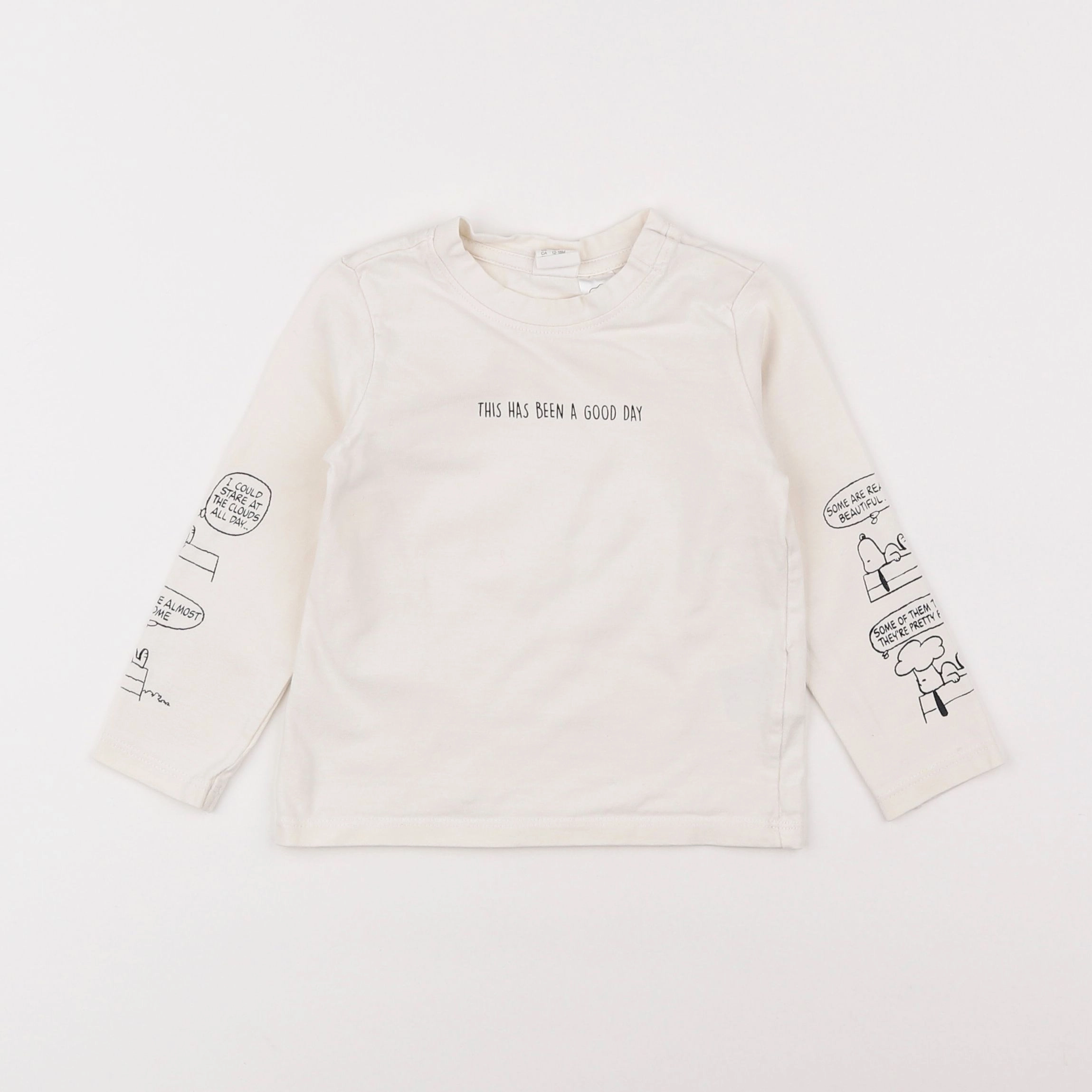 H&M - tee-shirt blanc - 12/18 mois