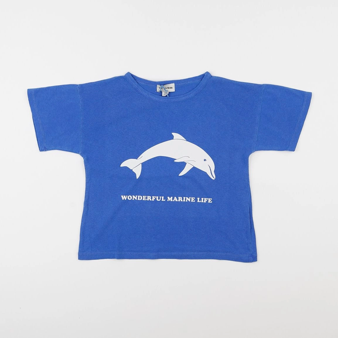 We are kids - Tee Dylan Jersey Mediterranean Blue Dolphin - 4/5 ans