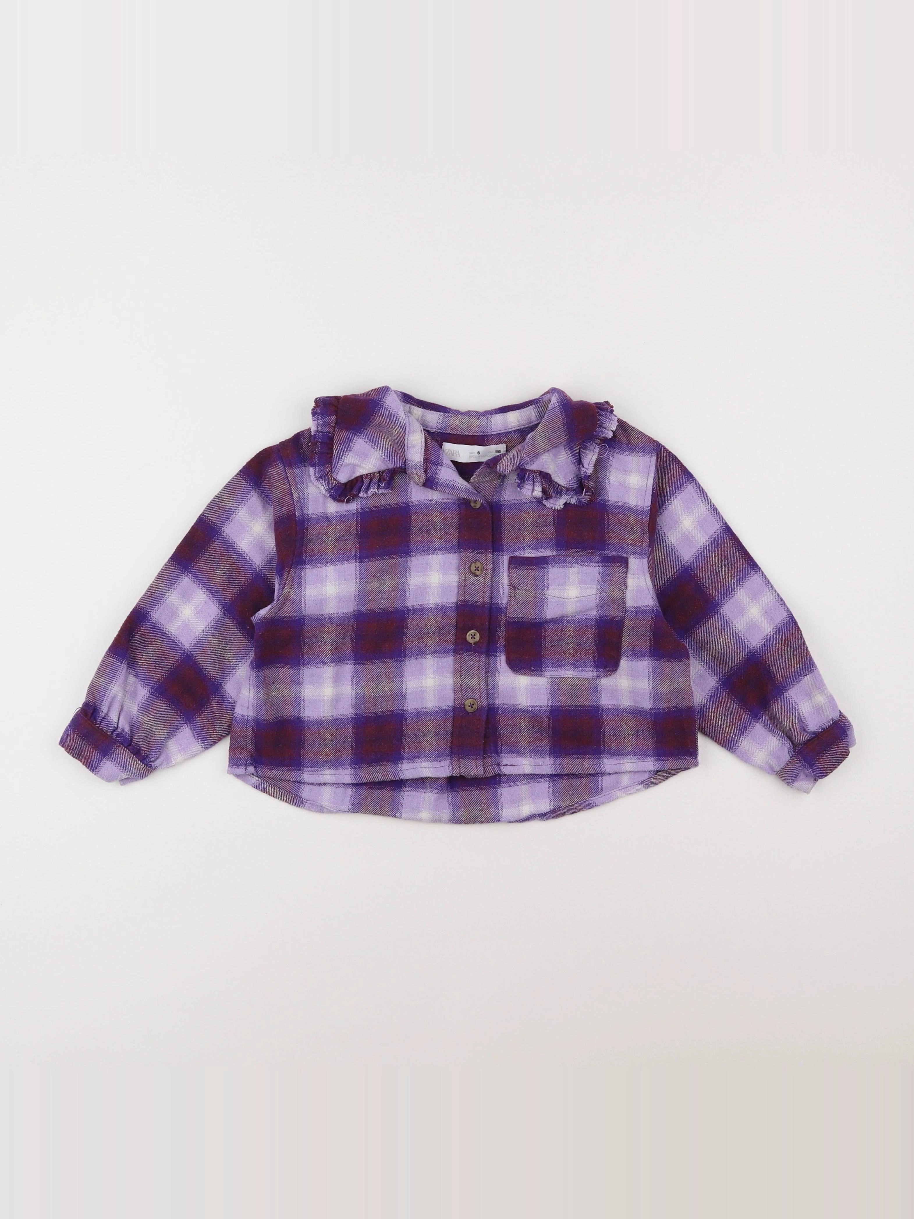 Zara - chemise violet - 6 ans