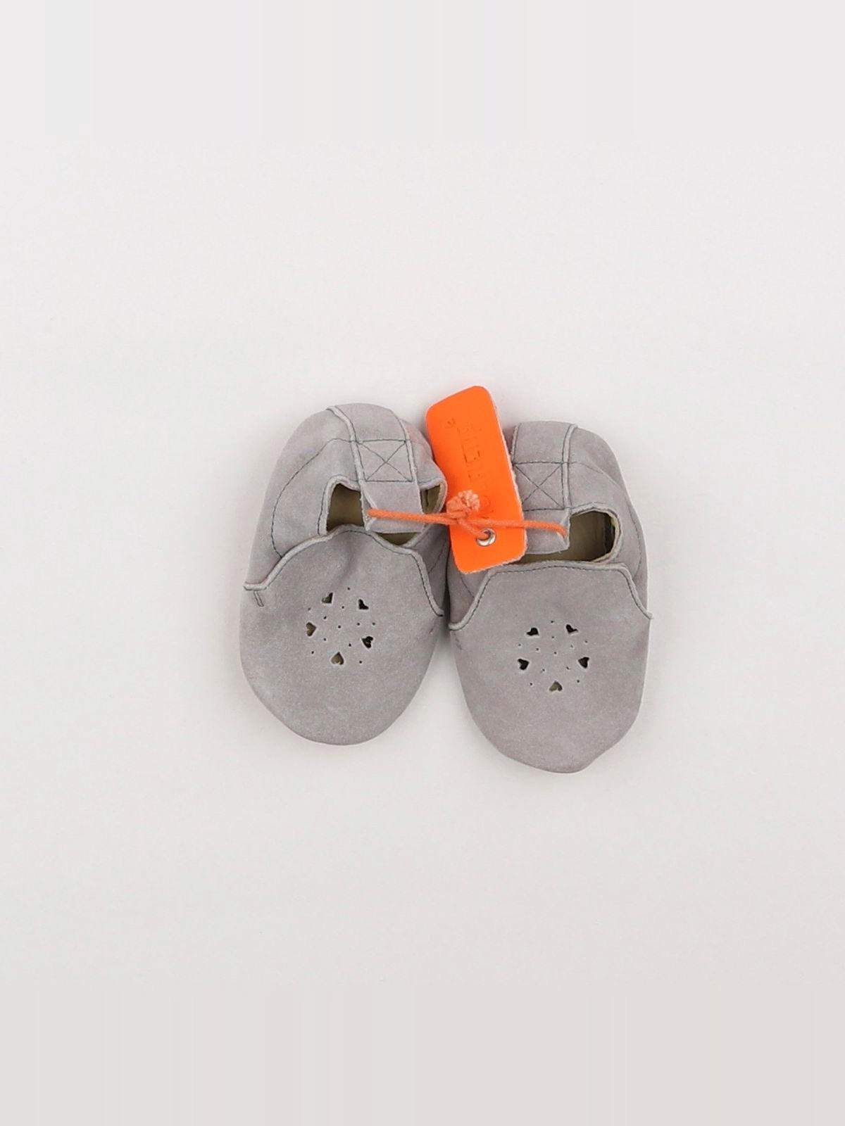 Mouflette - chaussons gris - pointure 18/19