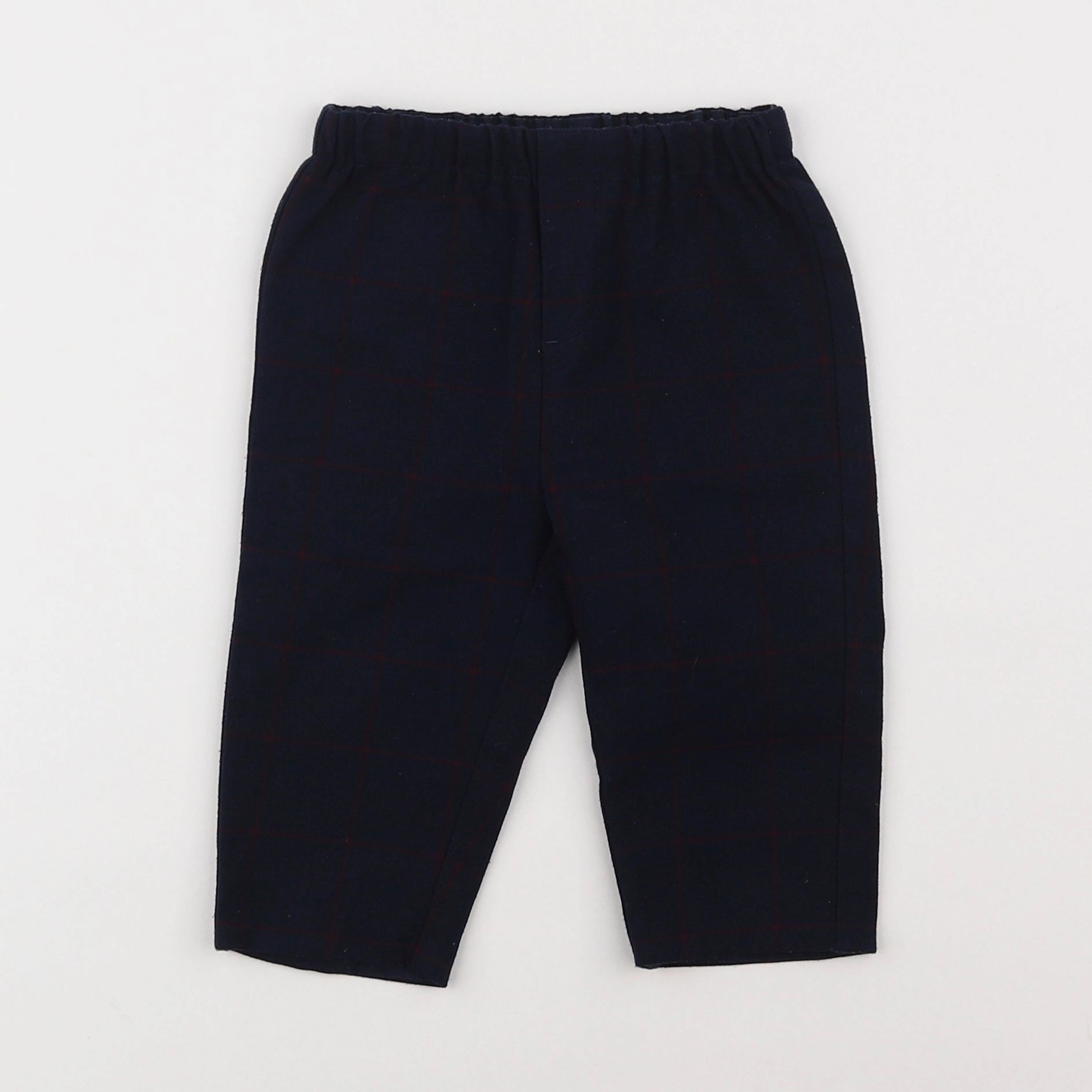 Jacadi - pantalon doublé bleu - 12 mois