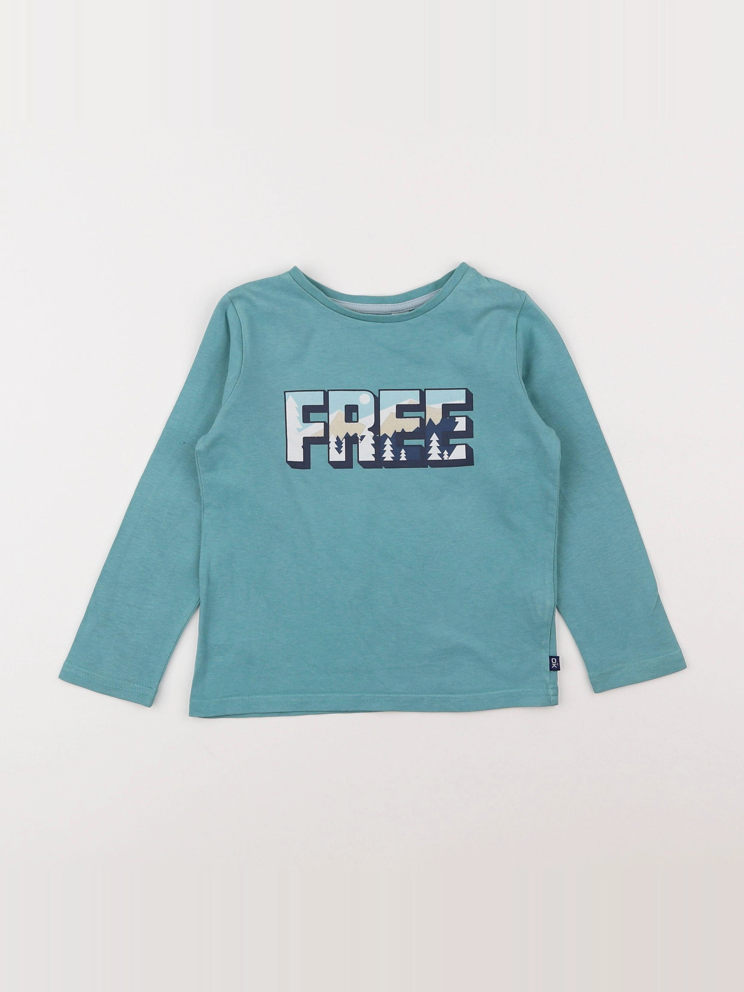 Okaidi - tee-shirt bleu - 3 ans