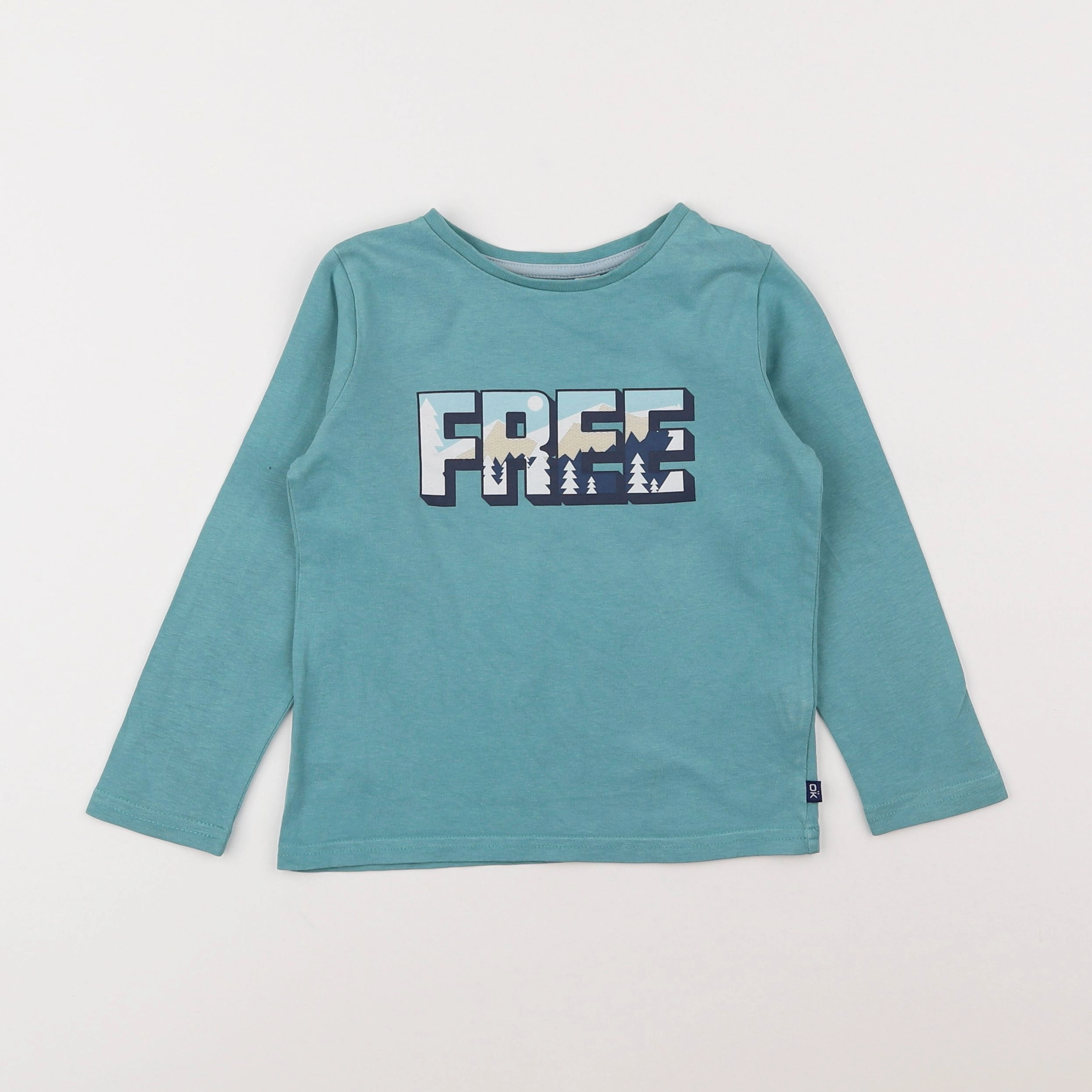 Okaidi - tee-shirt bleu - 3 ans