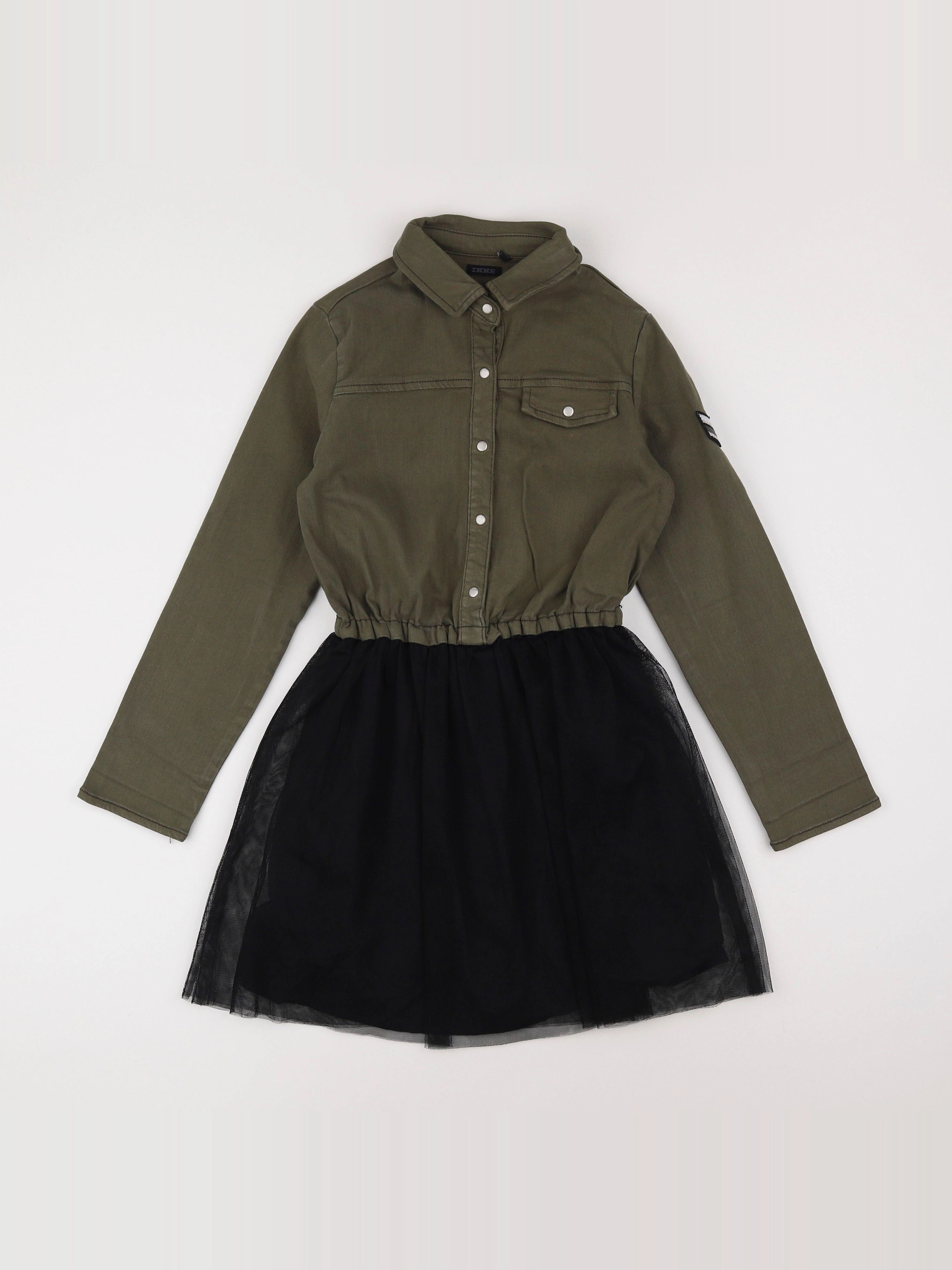 IKKS - robe vert - 10 ans