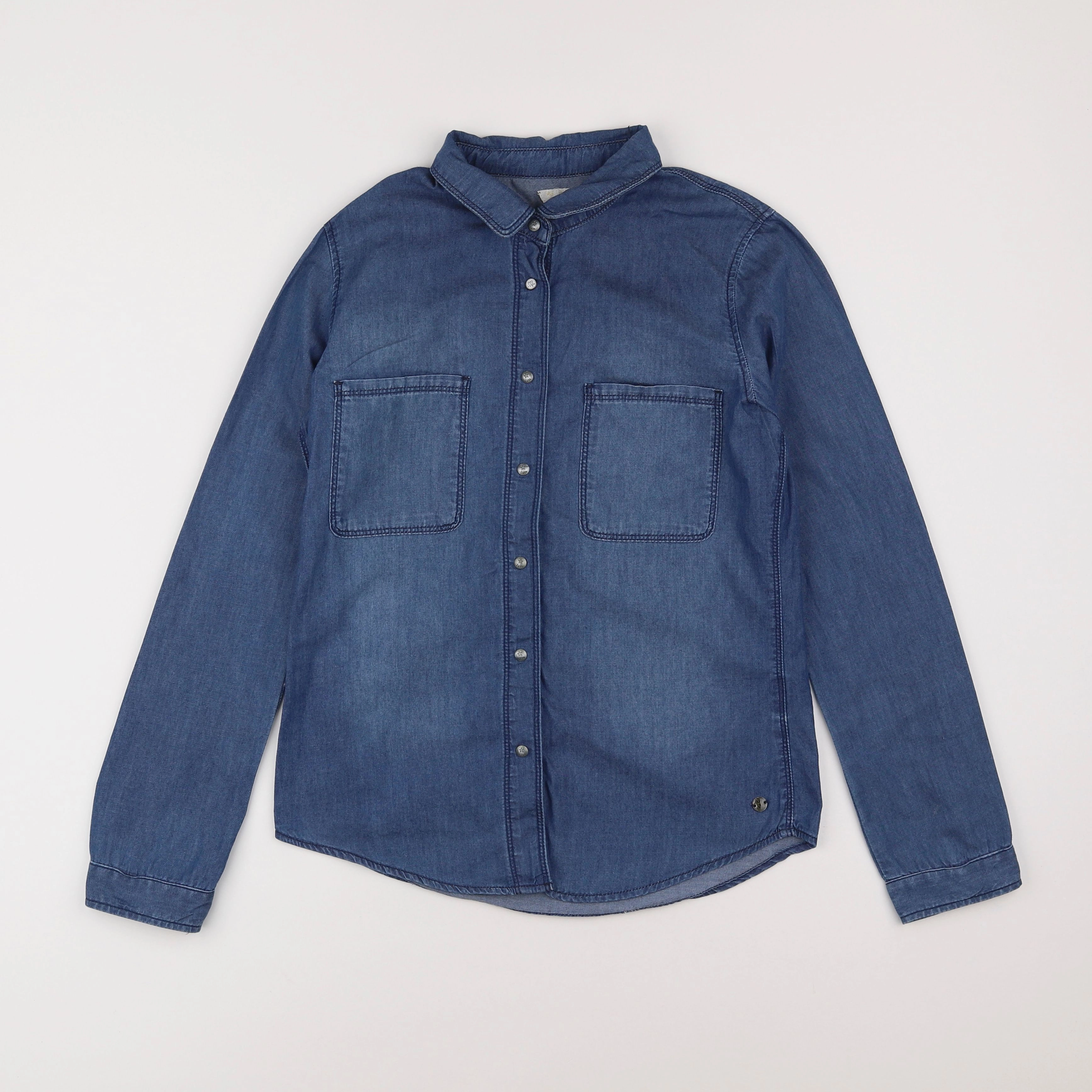 IKKS - chemise imprimé au dos bleu - 14 ans