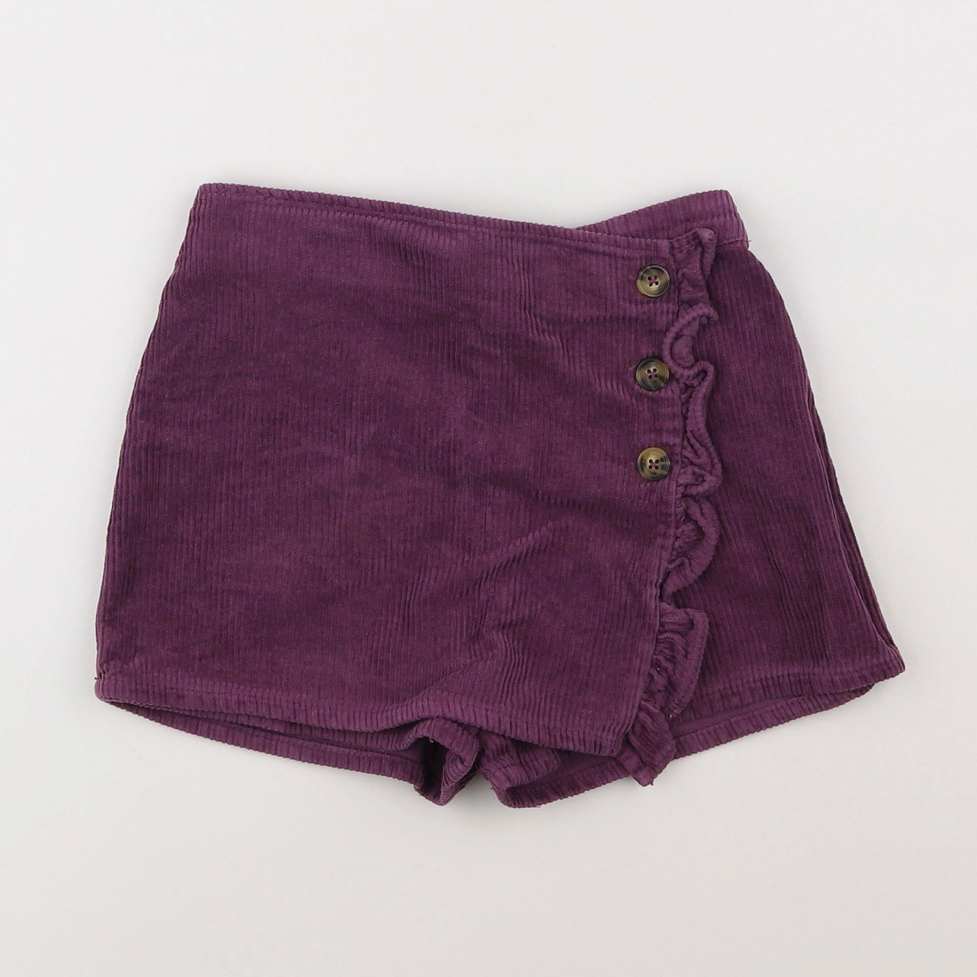 Vertbaudet - jupe short violet - 7 ans