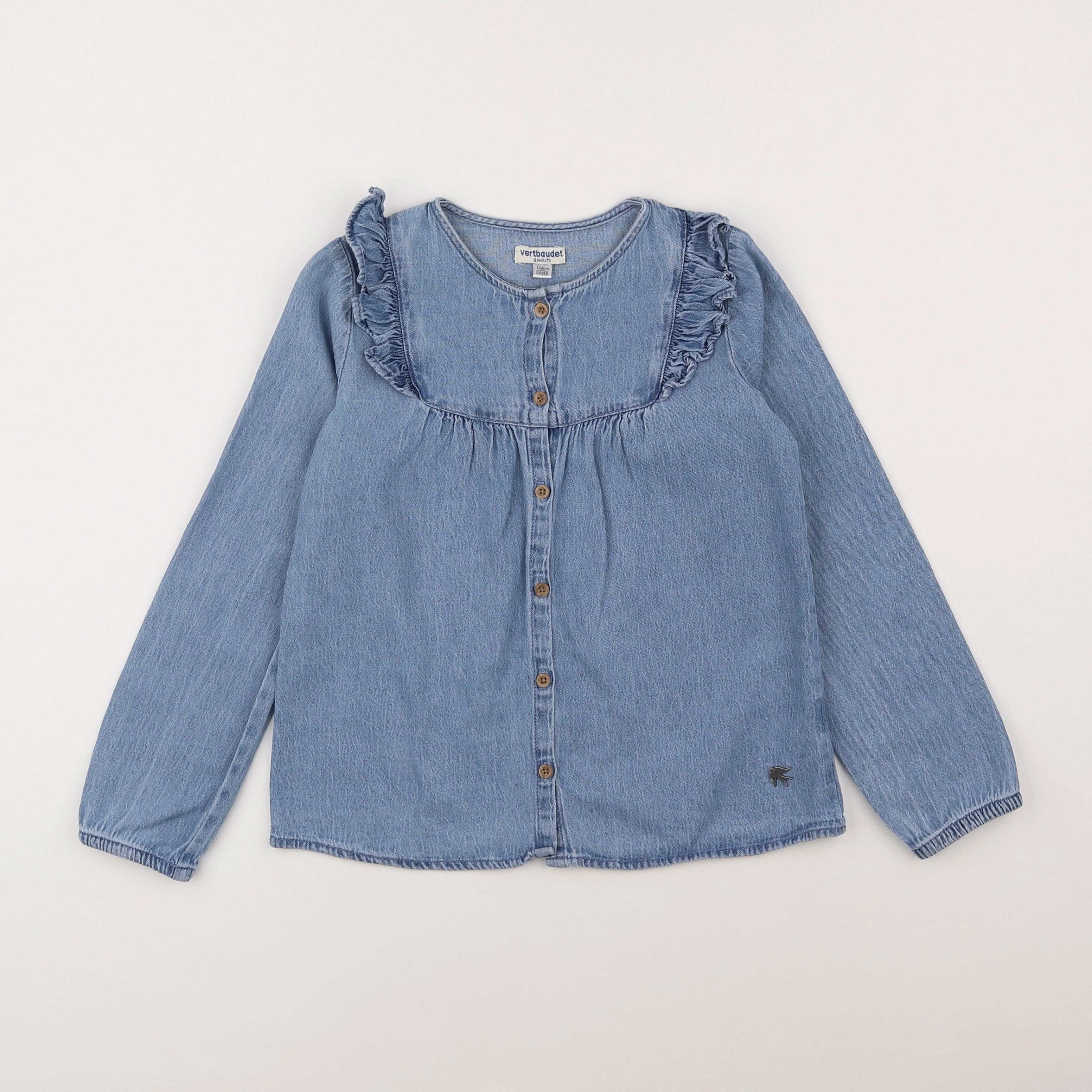 Vertbaudet - chemise bleu - 9 ans