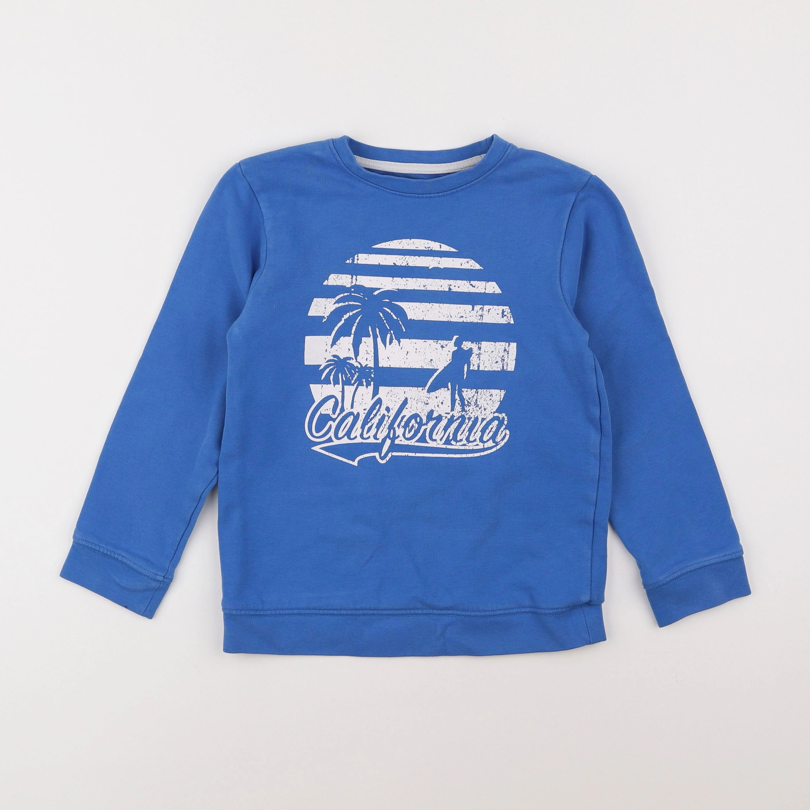 Vertbaudet - sweat bleu - 8 ans