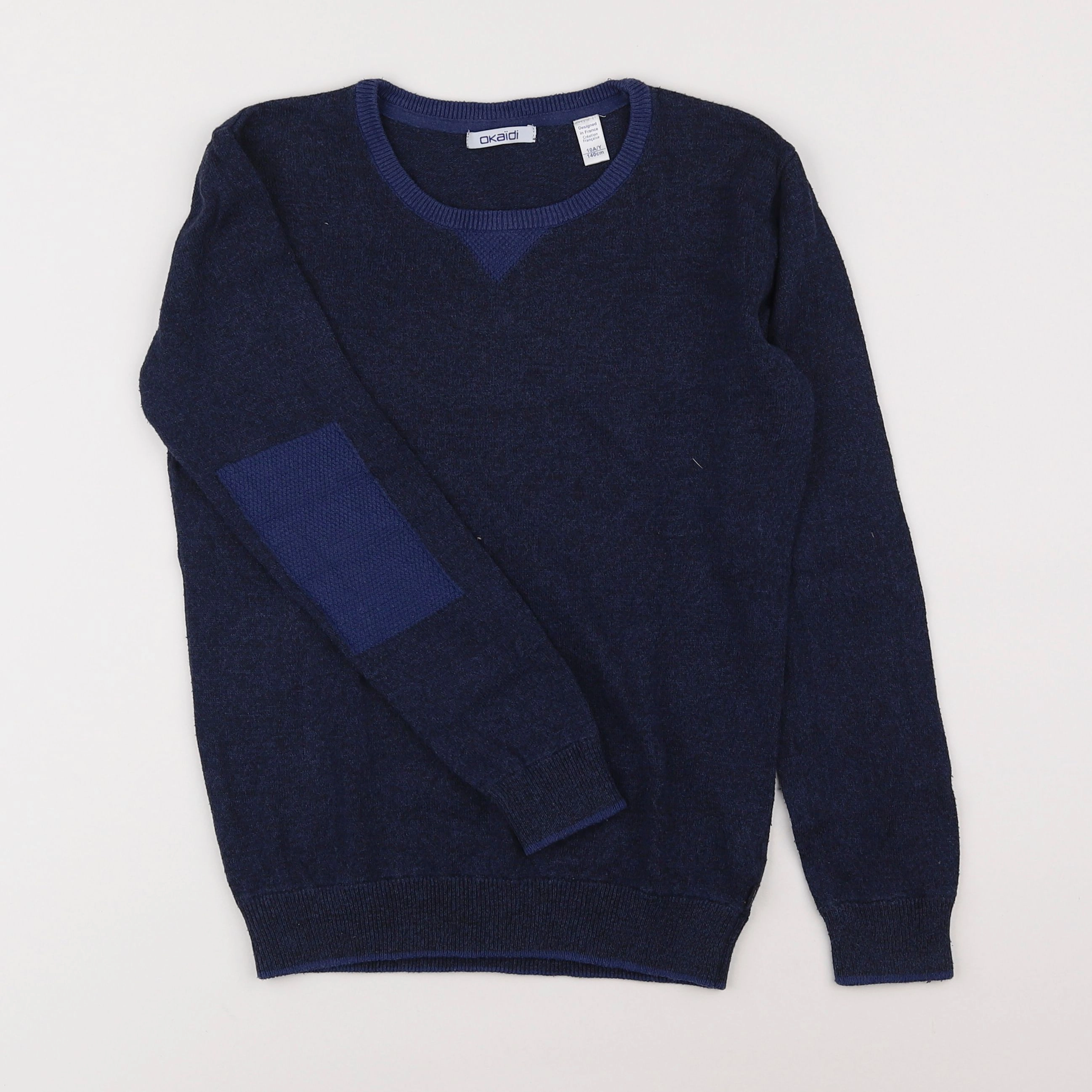 Okaidi - pull bleu - 10 ans