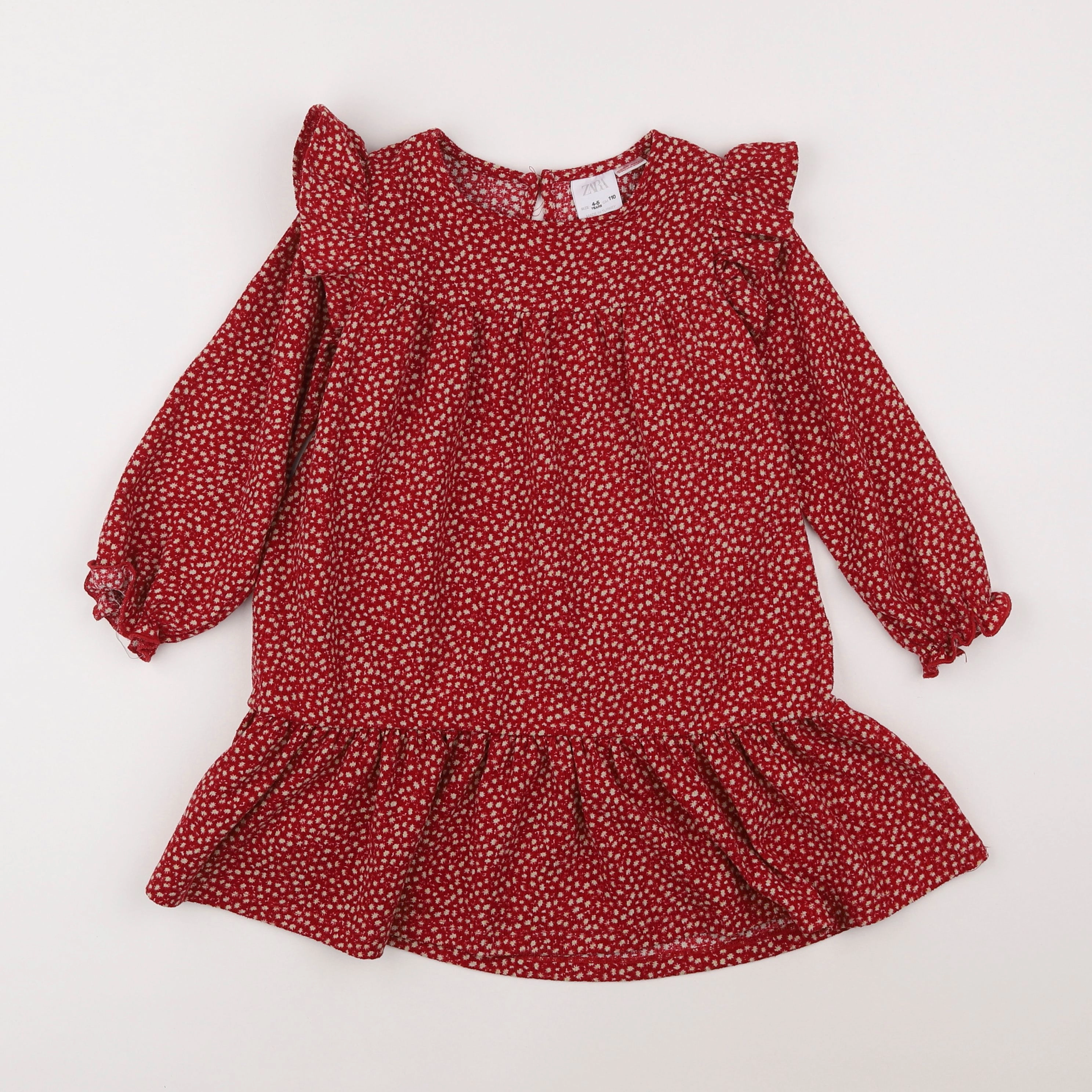 Zara - robe rouge - 4/5 ans