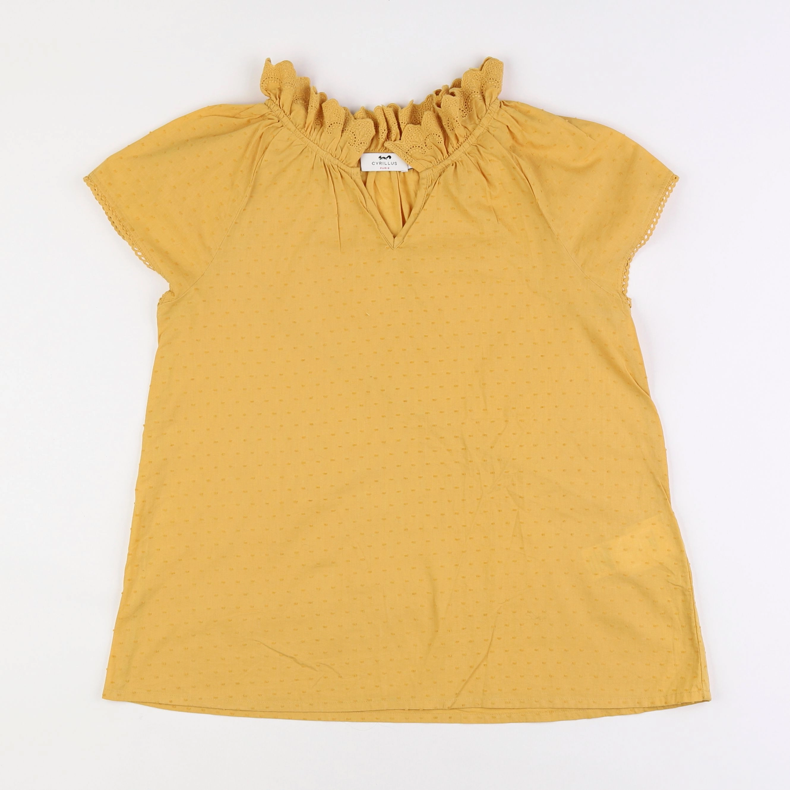 Cyrillus - blouse jaune - 14 ans