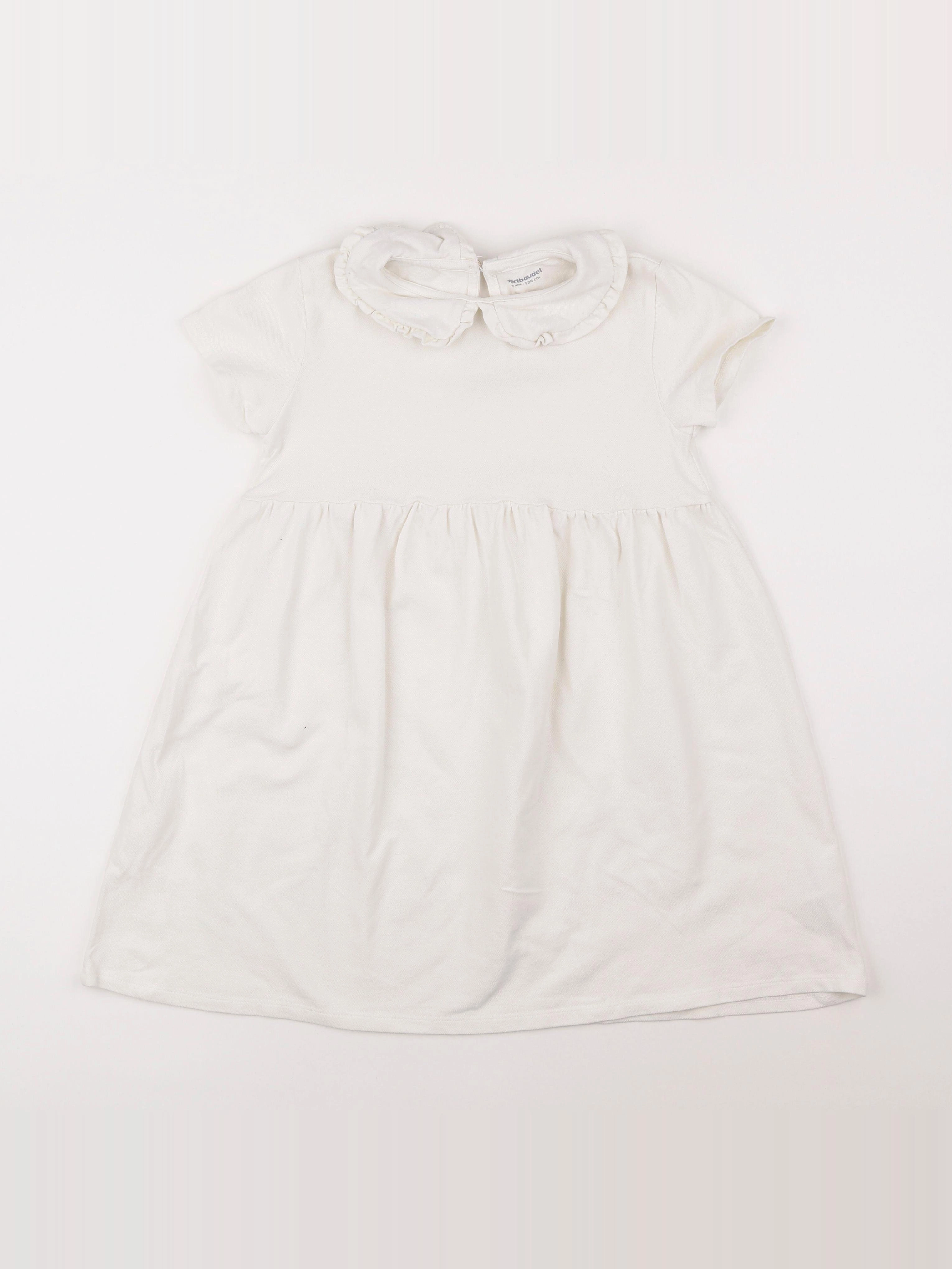 Vertbaudet - robe blanc - 8 ans