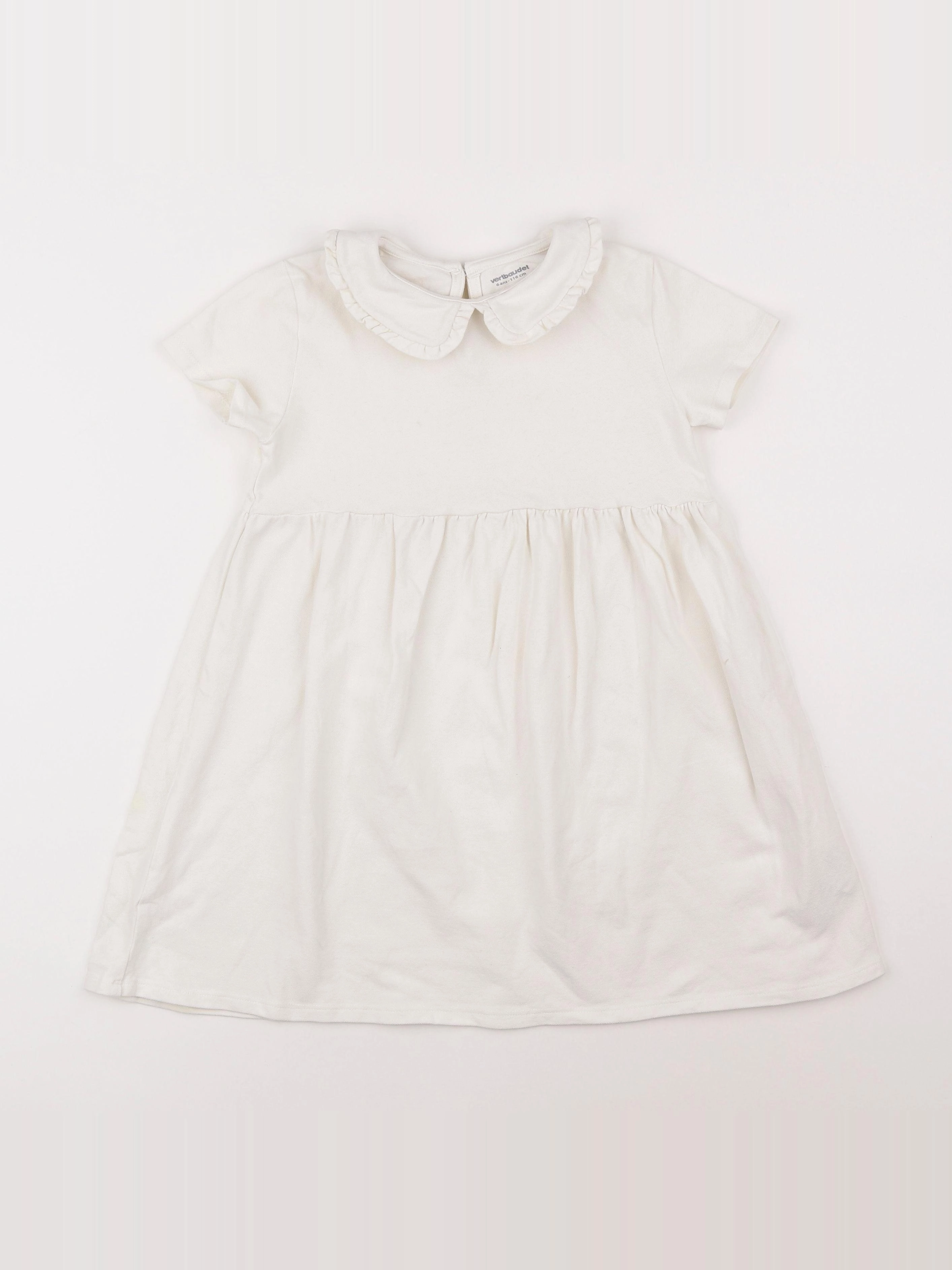 Vertbaudet - robe beige - 6 ans