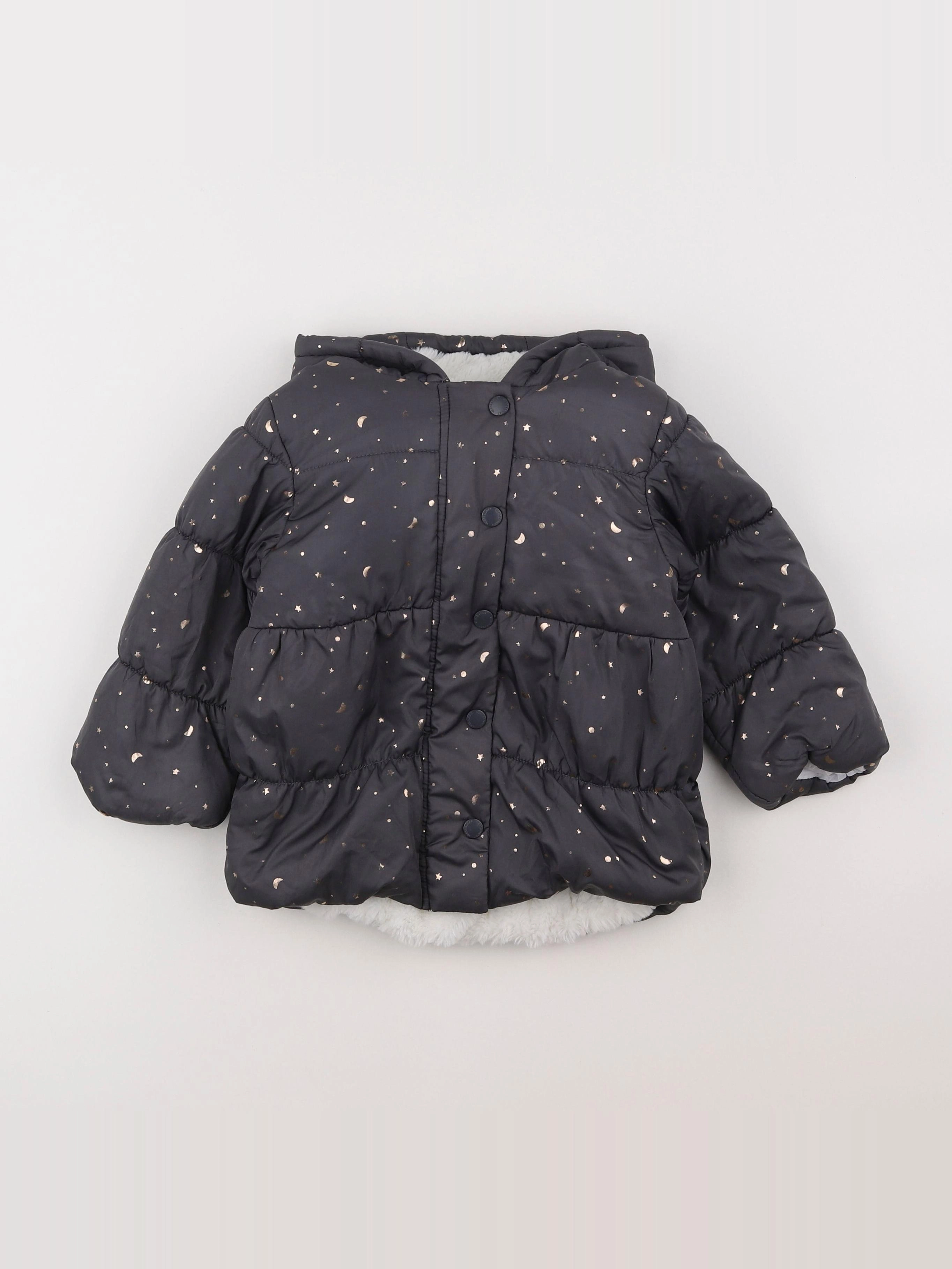 Vertbaudet - doudoune gris - 3 ans