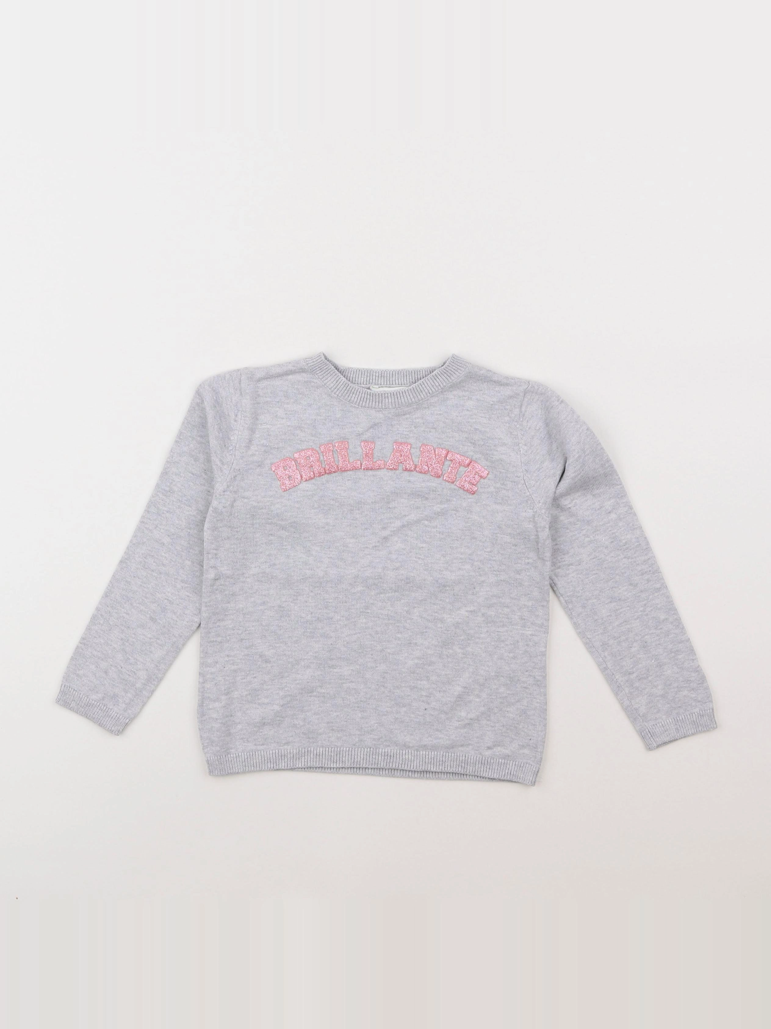Vertbaudet - pull gris - 3 ans