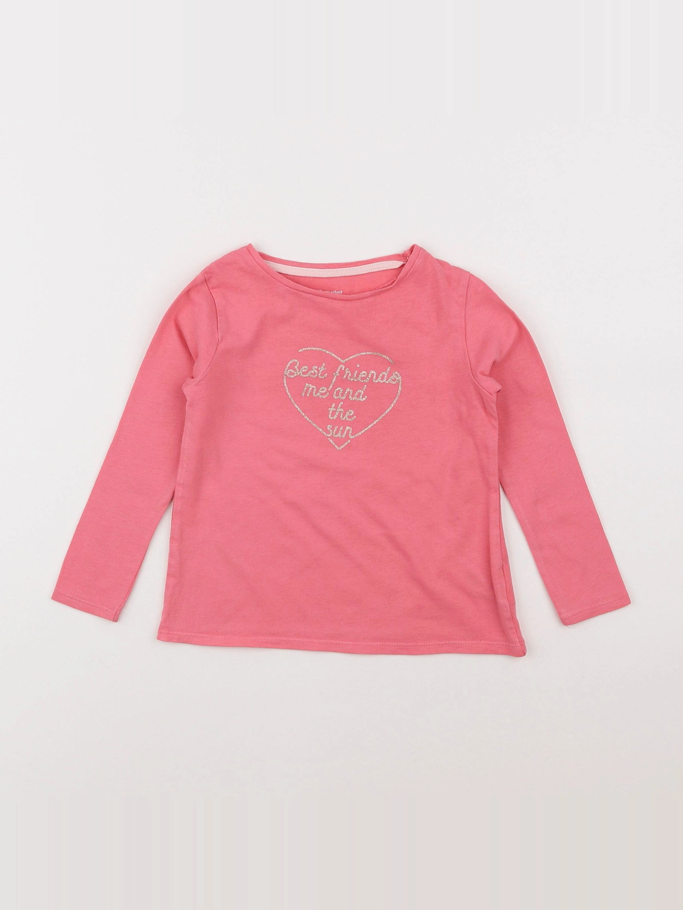 Vertbaudet - tee-shirt rose - 3 ans