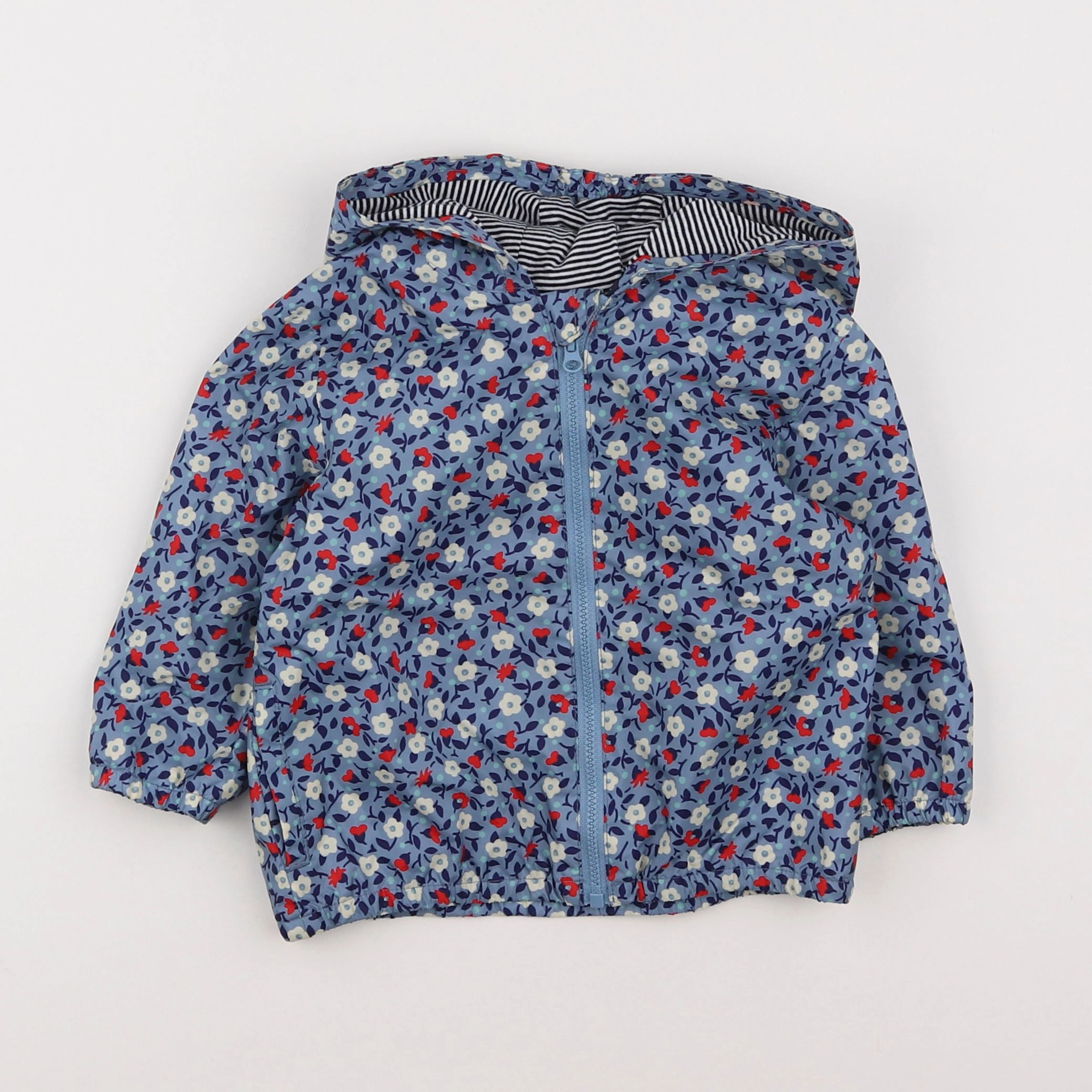 Petit Bateau - coupe-vent bleu - 18 mois