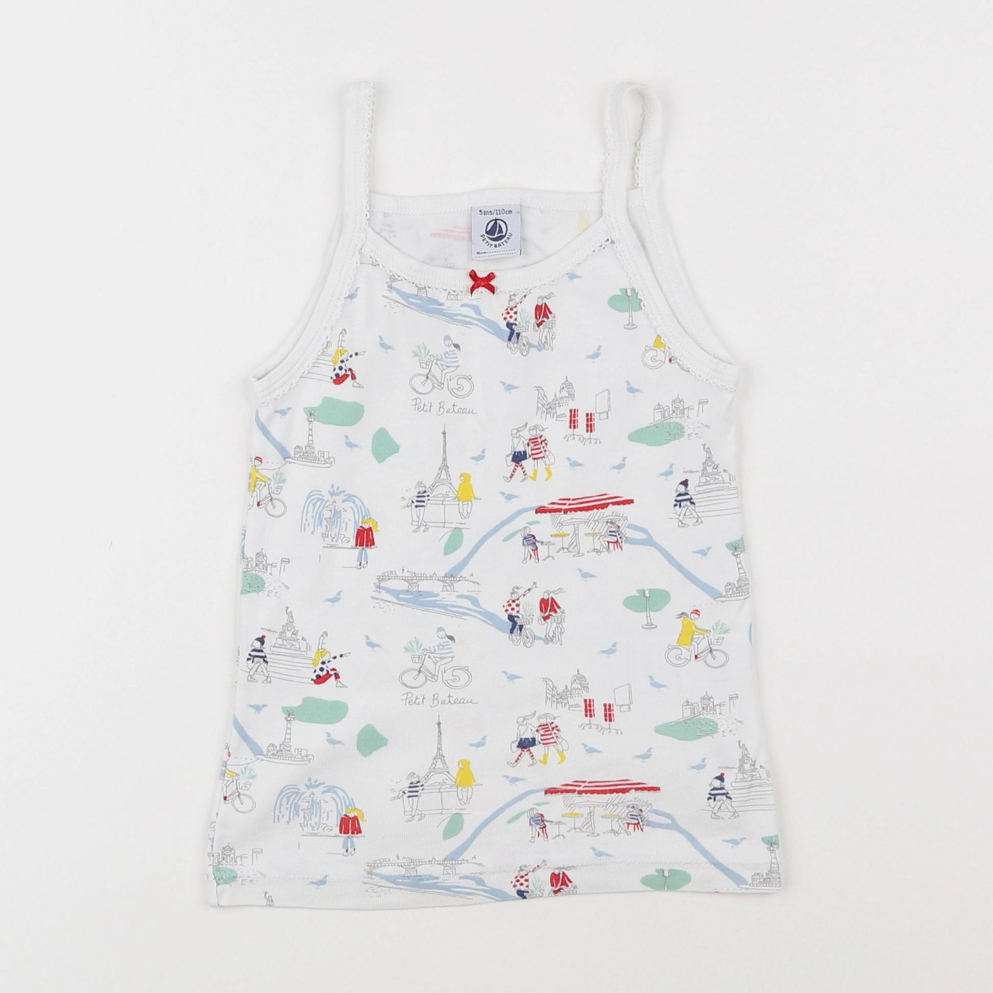 Petit Bateau - maillot de corps multicolore - 5 ans