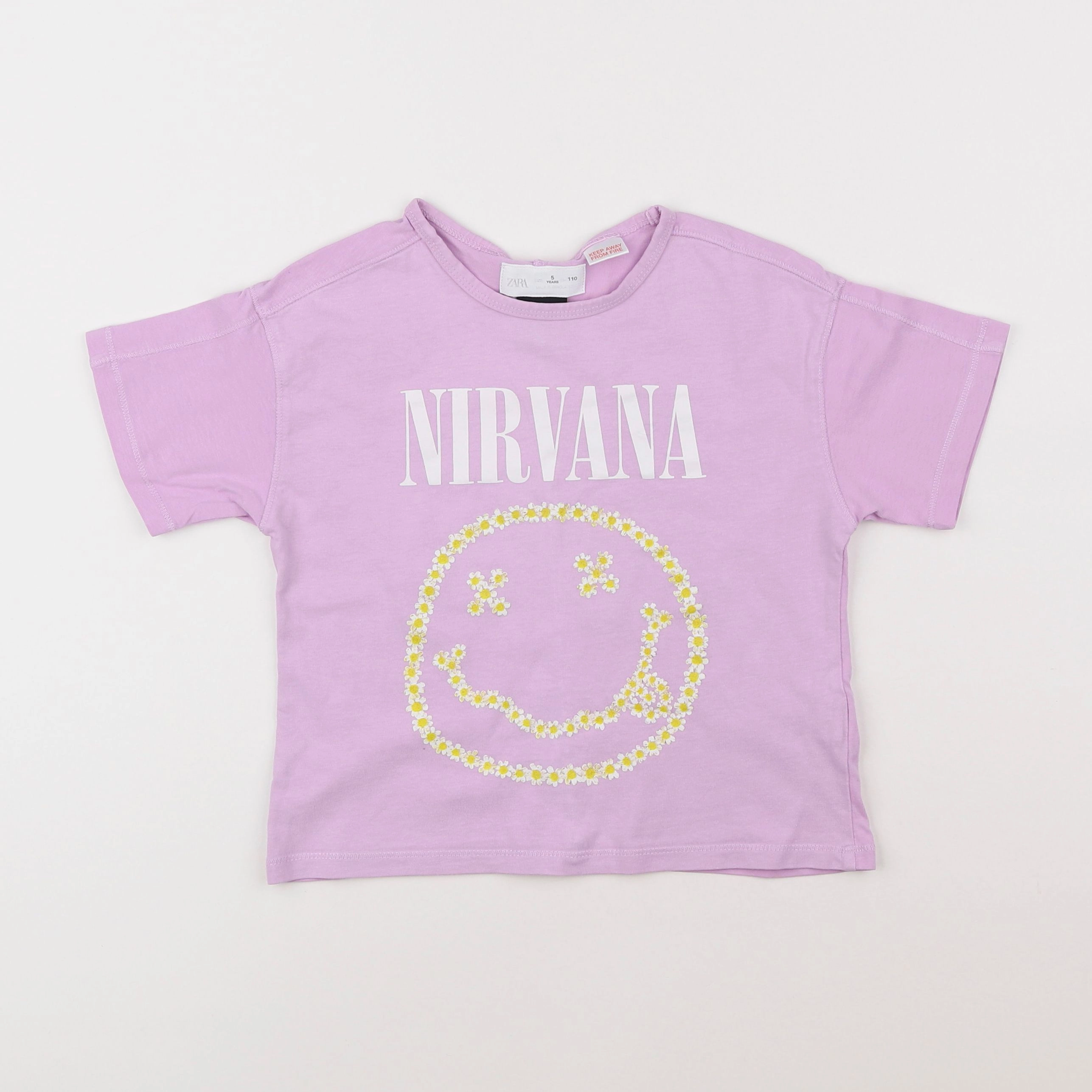 Zara - tee-shirt violet - 5 ans