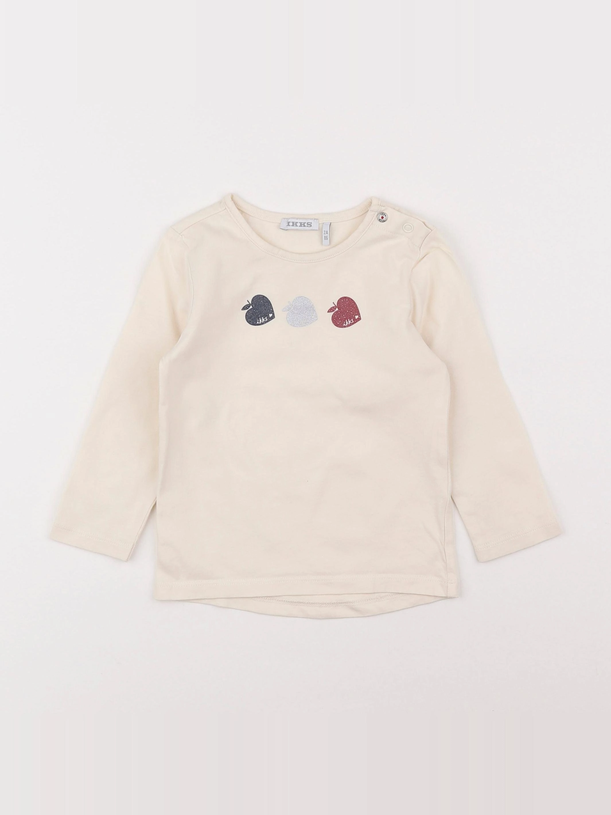 IKKS - tee-shirt beige - 2 ans