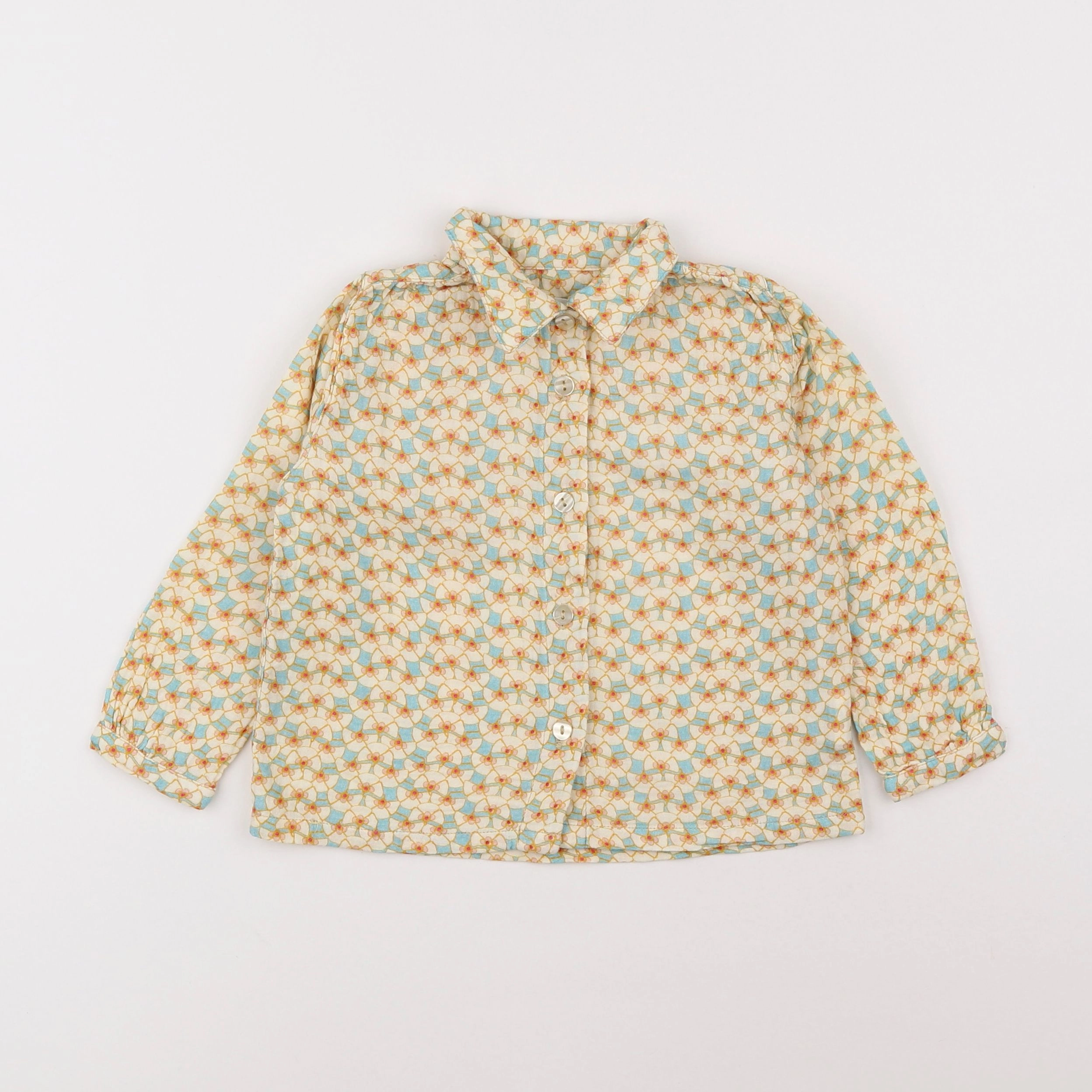 Filou & Friends - chemise jaune - 2 ans