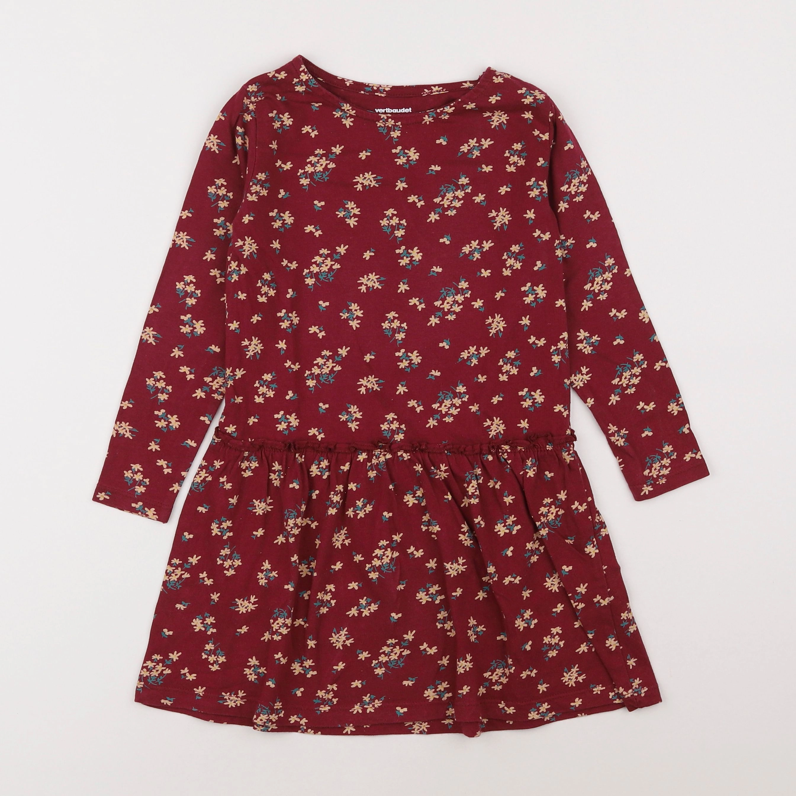 Vertbaudet - robe rouge - 5 ans