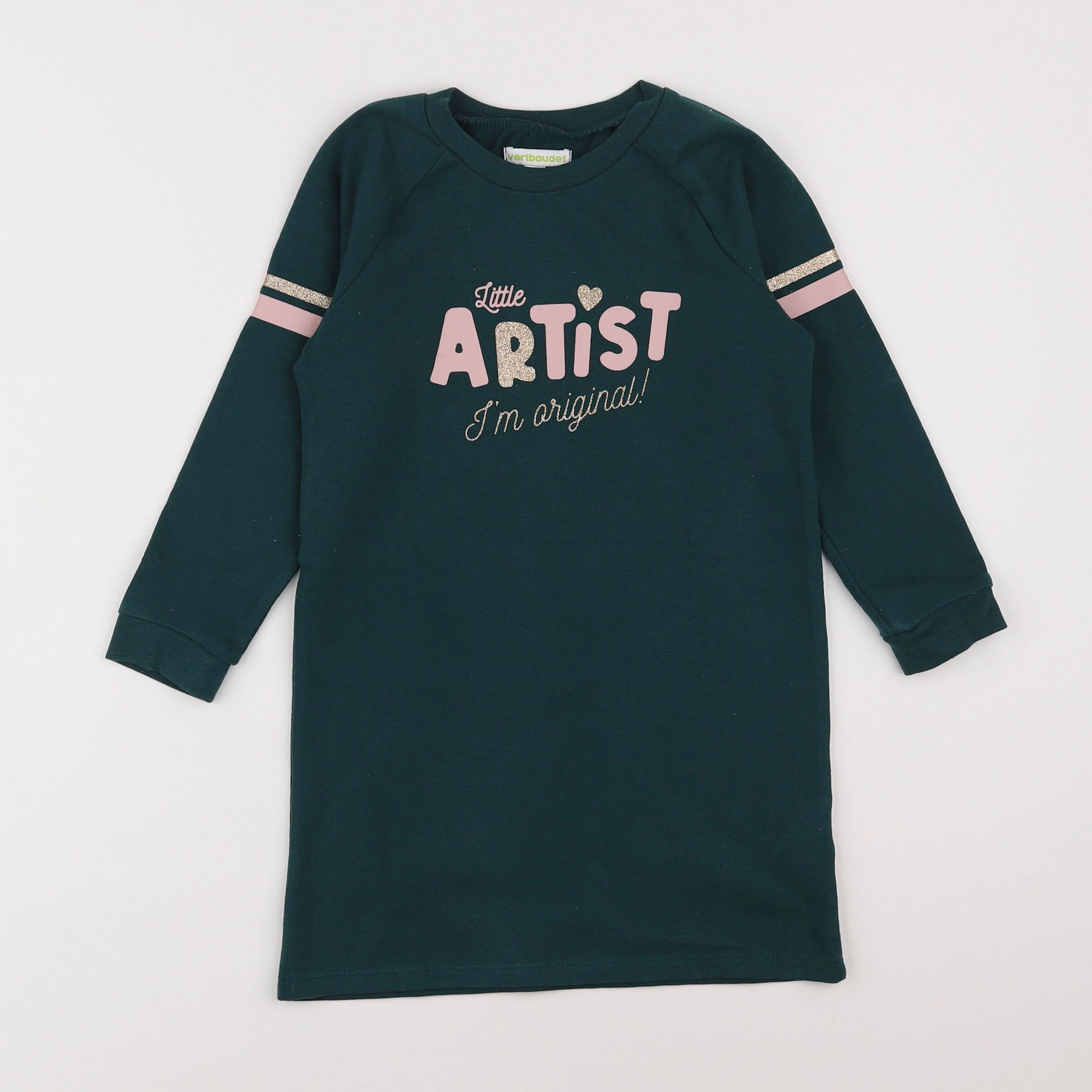 Vertbaudet - robe vert - 5 ans